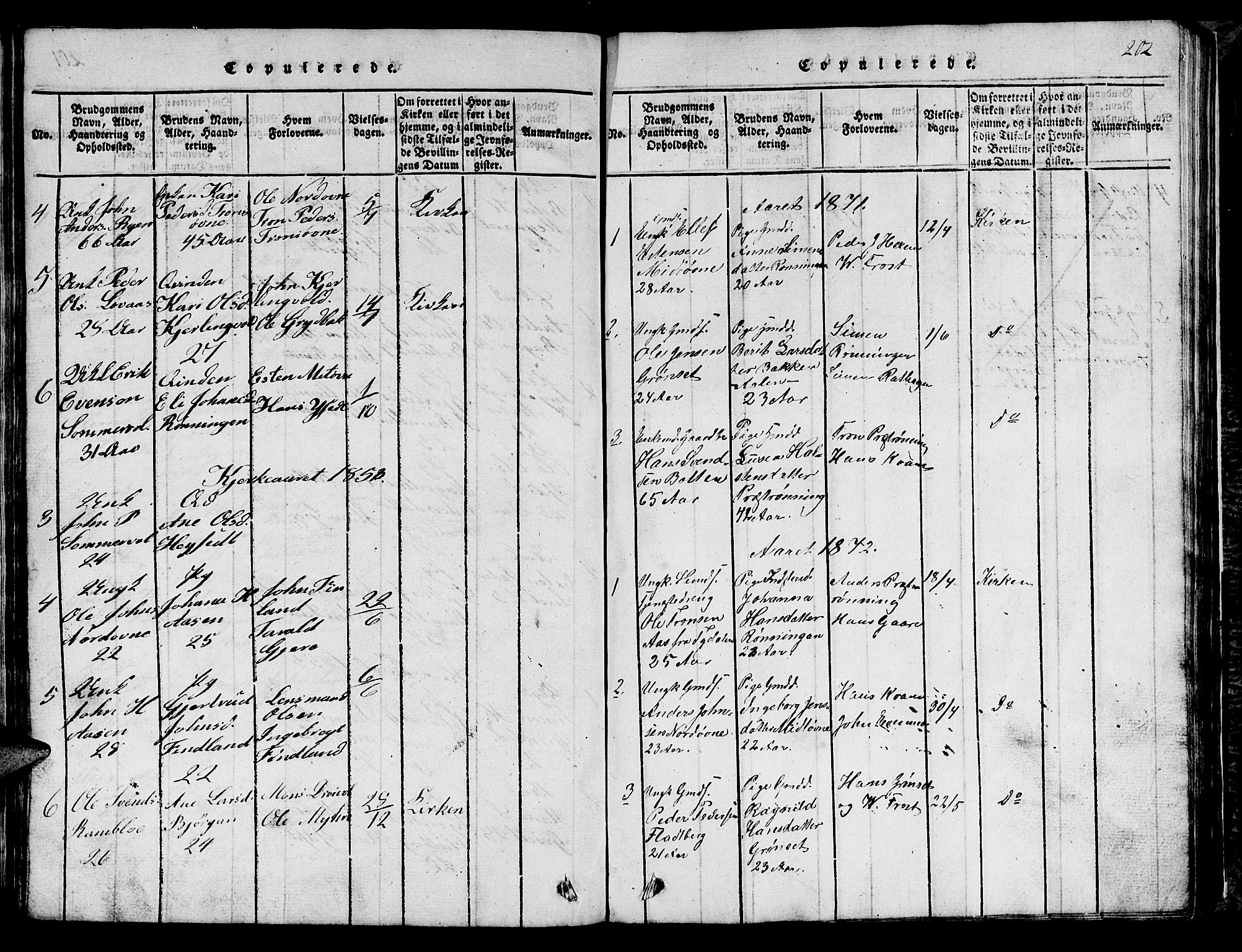 Ministerialprotokoller, klokkerbøker og fødselsregistre - Sør-Trøndelag, SAT/A-1456/685/L0976: Parish register (copy) no. 685C01, 1817-1878, p. 202