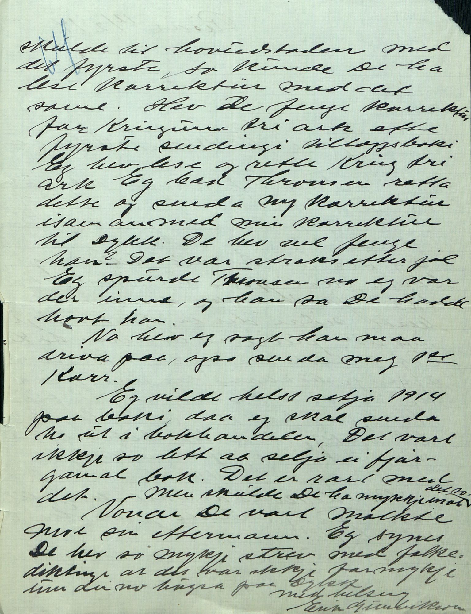 Rikard Berge, TEMU/TGM-A-1003/F/L0008/0012: 300-340 / 311 Brev, også viser og noen regler og rim. Skikker fra Valdres, 1913, p. 64