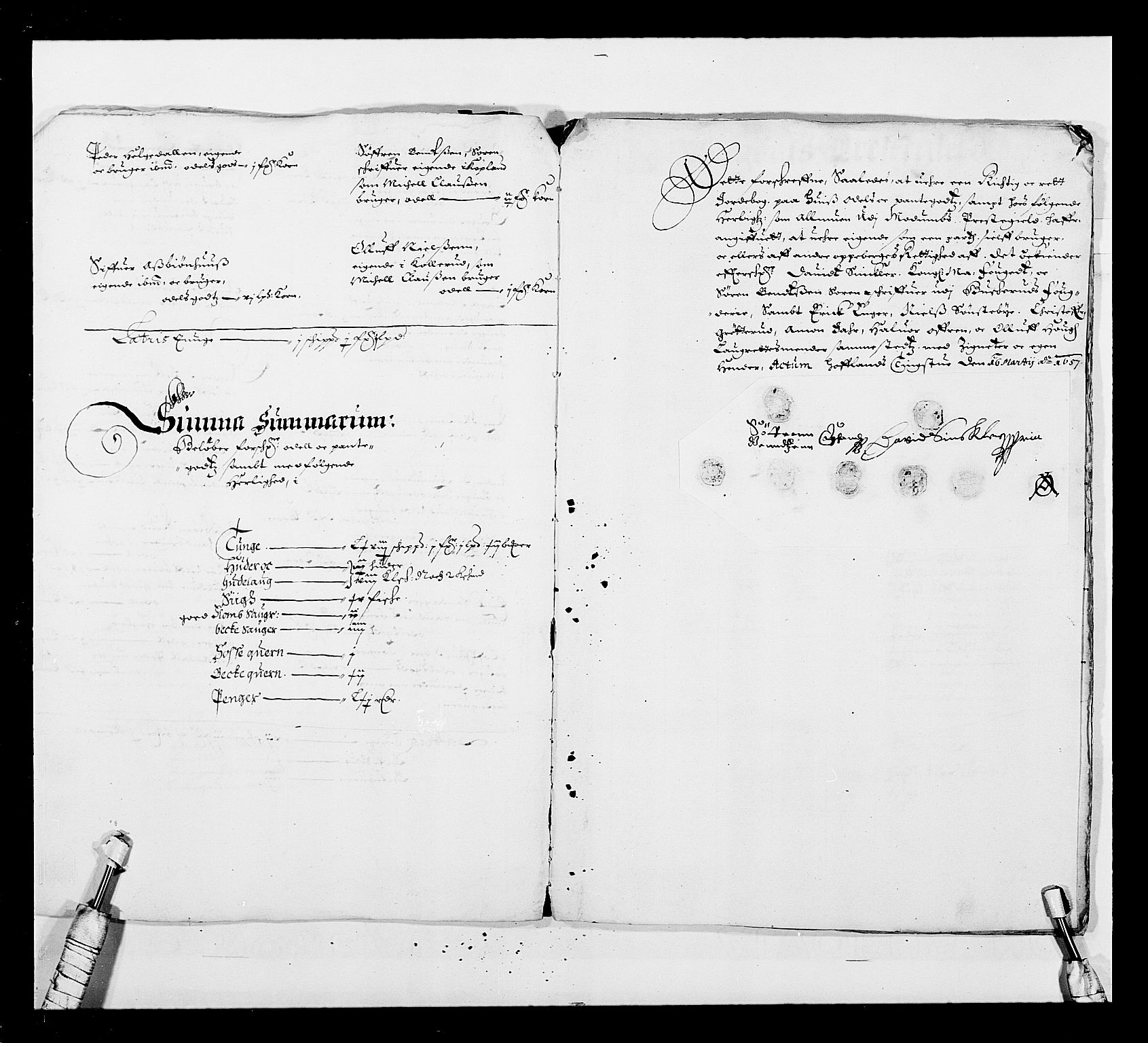 Stattholderembetet 1572-1771, AV/RA-EA-2870/Ek/L0031/0001: Jordebøker 1633-1658: / Forskjellige jordebøker, 1651-1658, p. 164