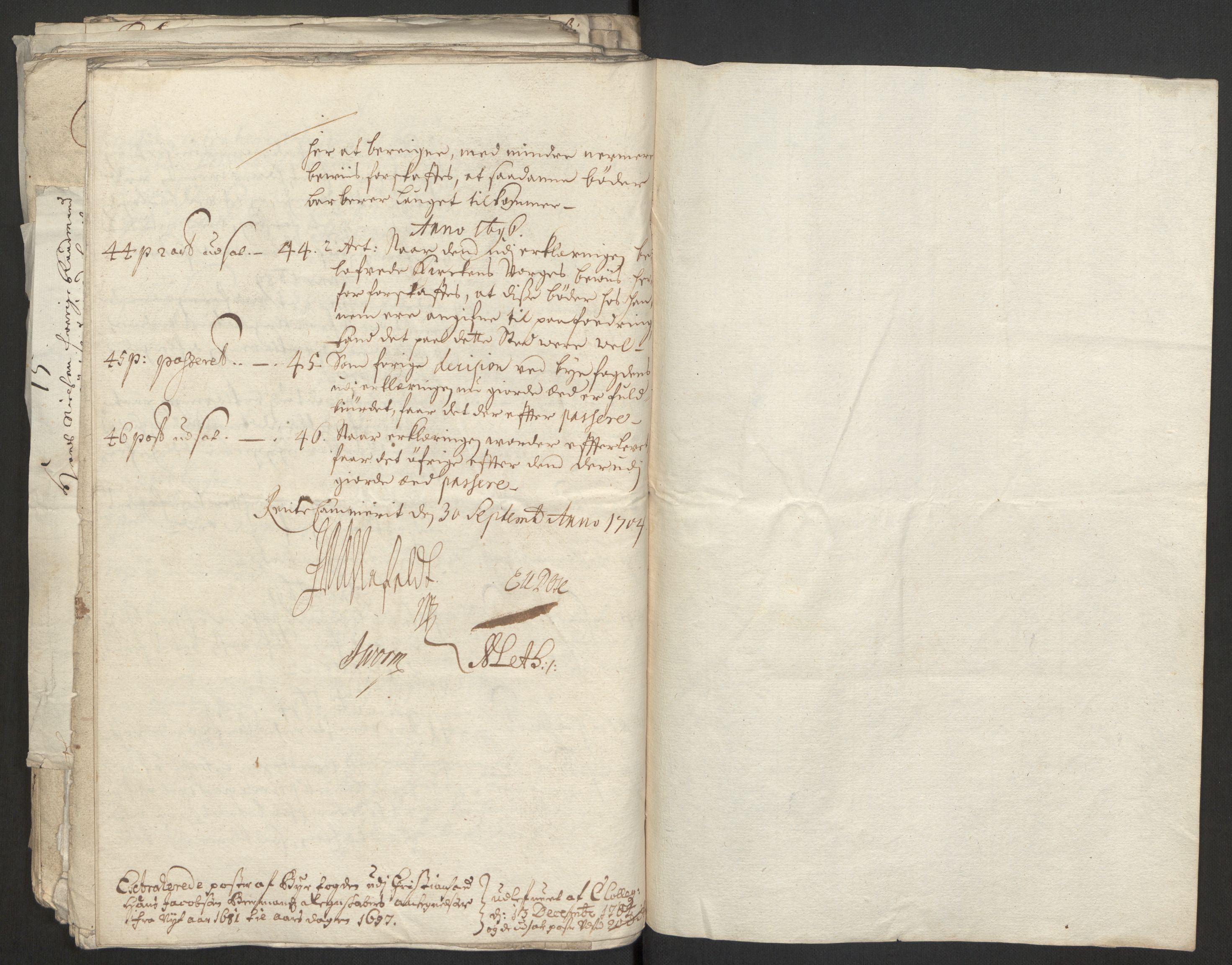 Rentekammeret inntil 1814, Reviderte regnskaper, Byregnskaper, AV/RA-EA-4066/R/Rm/L0285: [M18] Sikt og sakefall, 1681-1718, p. 408