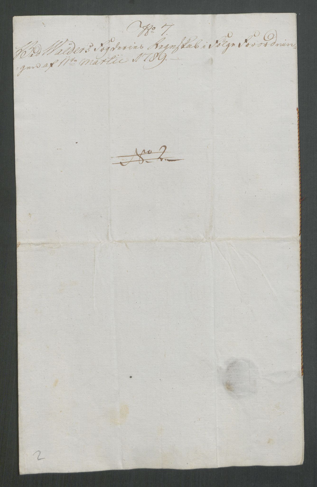 Rentekammeret inntil 1814, Reviderte regnskaper, Mindre regnskaper, AV/RA-EA-4068/Rf/Rfe/L0053: Trondheim. Tønsberg, Valdres fogderi, 1789, p. 414