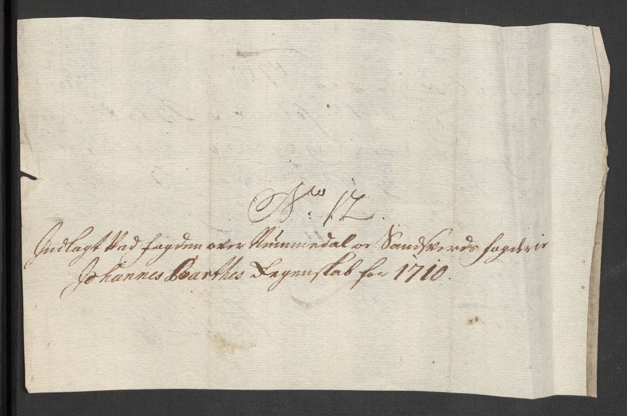 Rentekammeret inntil 1814, Reviderte regnskaper, Fogderegnskap, RA/EA-4092/R24/L1585: Fogderegnskap Numedal og Sandsvær, 1709-1710, p. 202