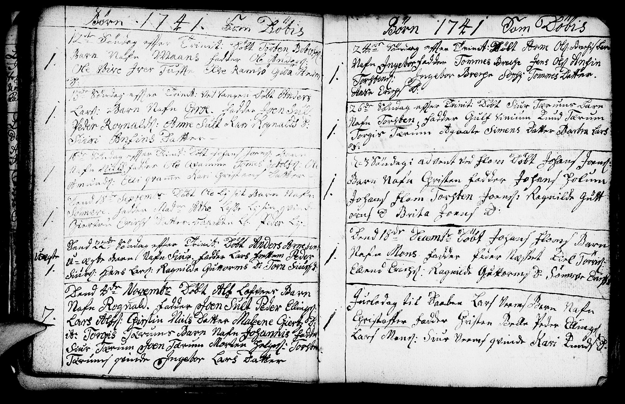 Aurland sokneprestembete, AV/SAB-A-99937/H/Ha/Haa/L0003: Parish register (official) no. A 3, 1735-1761, p. 30