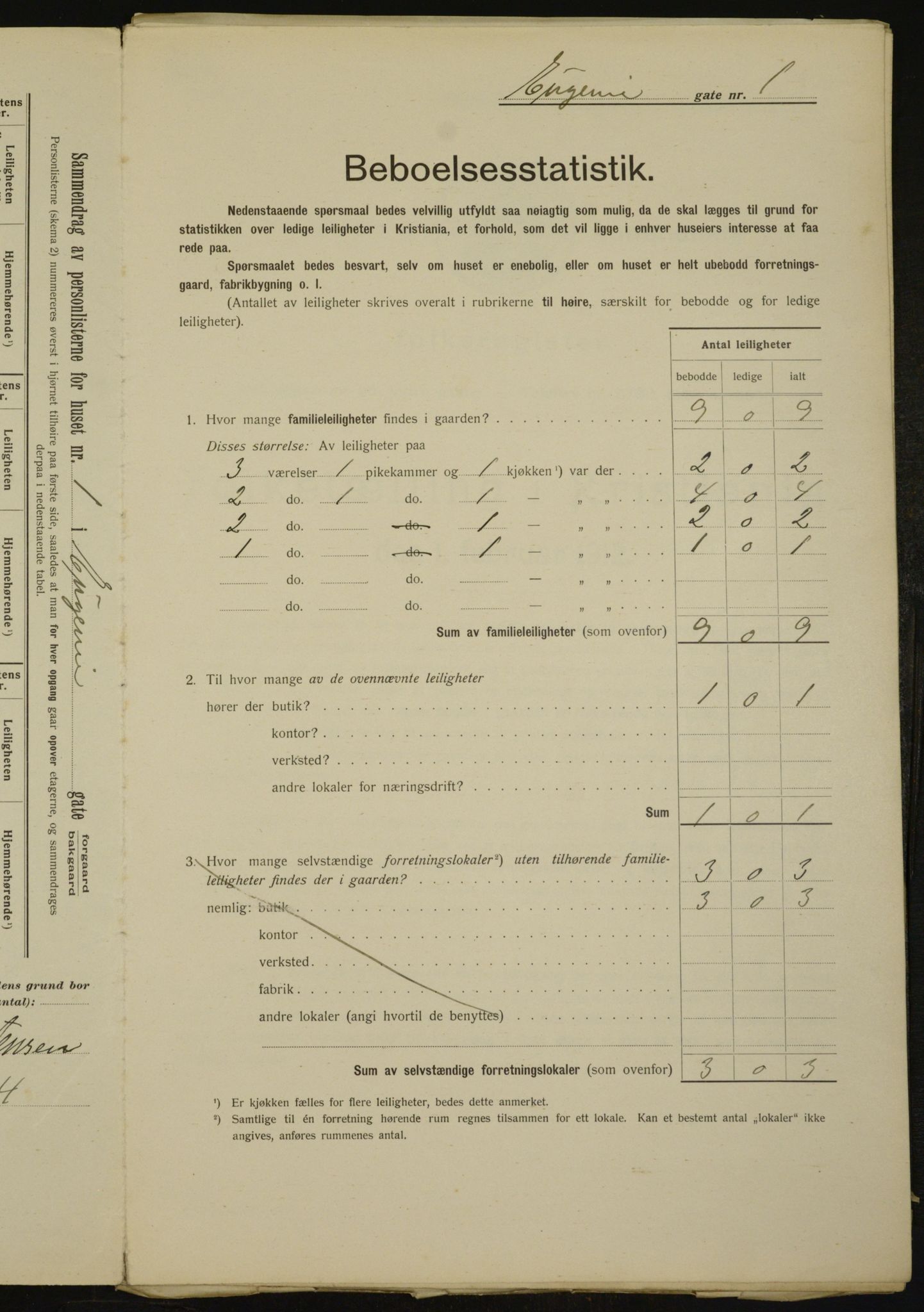 OBA, Municipal Census 1912 for Kristiania, 1912, p. 22589