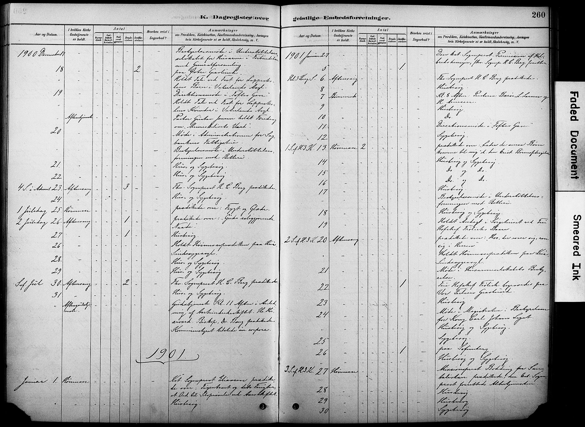 Oslo domkirke Kirkebøker, SAO/A-10752/F/Fa/L0038: Parish register (official) no. 38, 1878-1921, p. 260