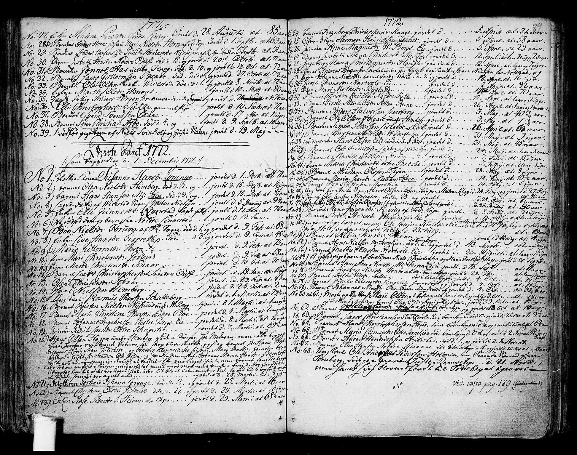 Ramnes kirkebøker, SAKO/A-314/F/Fa/L0001: Parish register (official) no. I 1, 1732-1774, p. 89