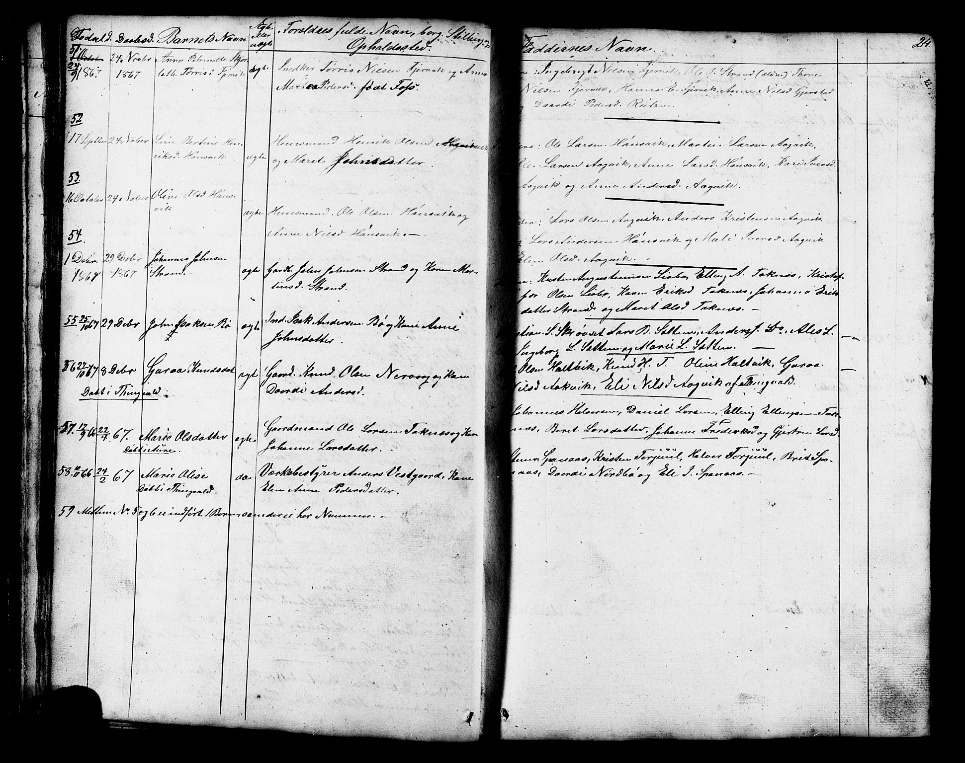 Ministerialprotokoller, klokkerbøker og fødselsregistre - Møre og Romsdal, AV/SAT-A-1454/576/L0890: Parish register (copy) no. 576C01, 1837-1908, p. 24