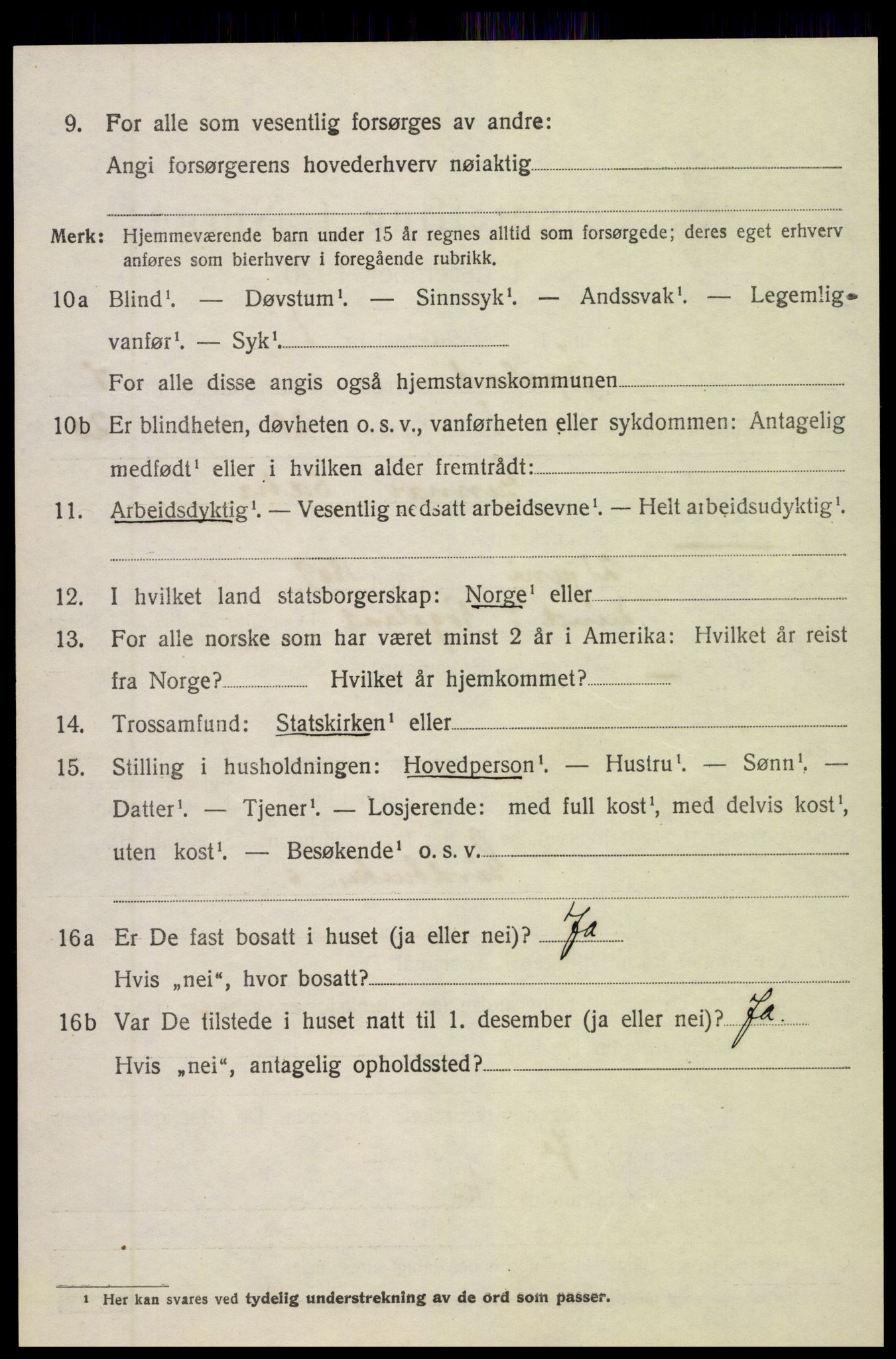 SAK, 1920 census for Øyestad, 1920, p. 4859