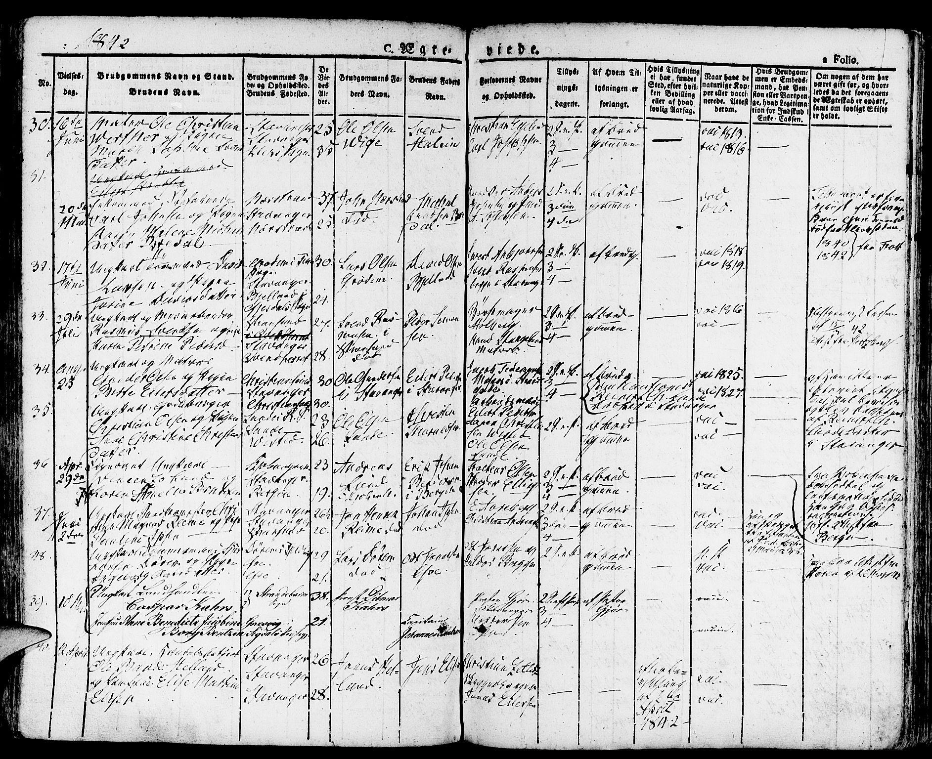 Domkirken sokneprestkontor, AV/SAST-A-101812/001/30/30BA/L0011: Parish register (official) no. A 11, 1832-1856