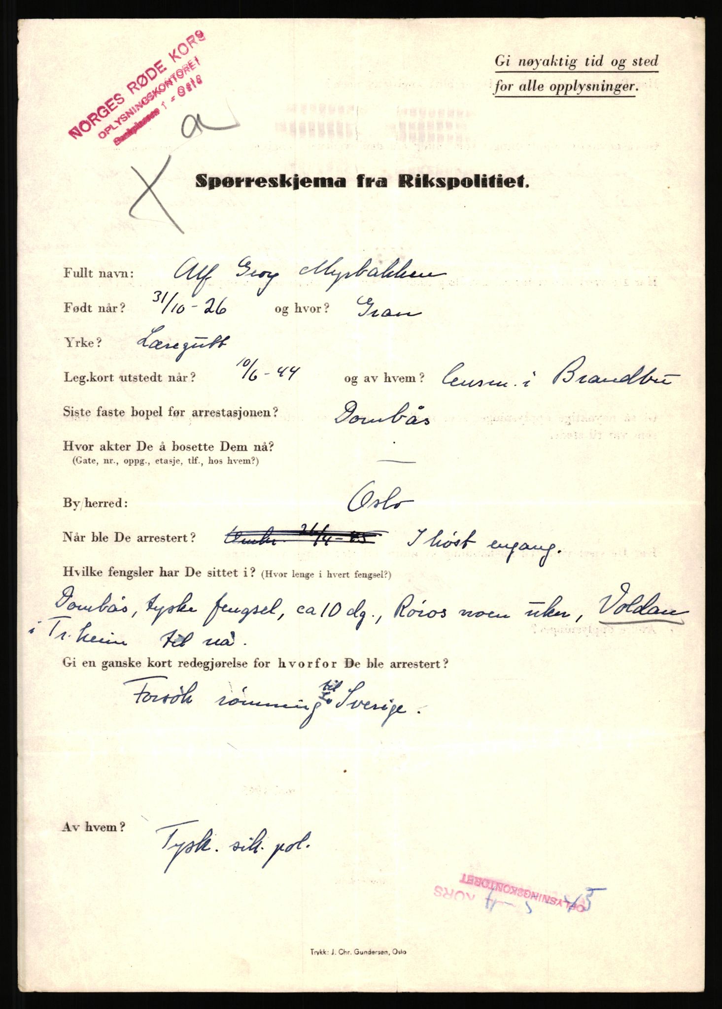 Rikspolitisjefen, AV/RA-S-1560/L/L0012: Mogensen, Øivind - Noraas, Lars, 1940-1945, p. 218