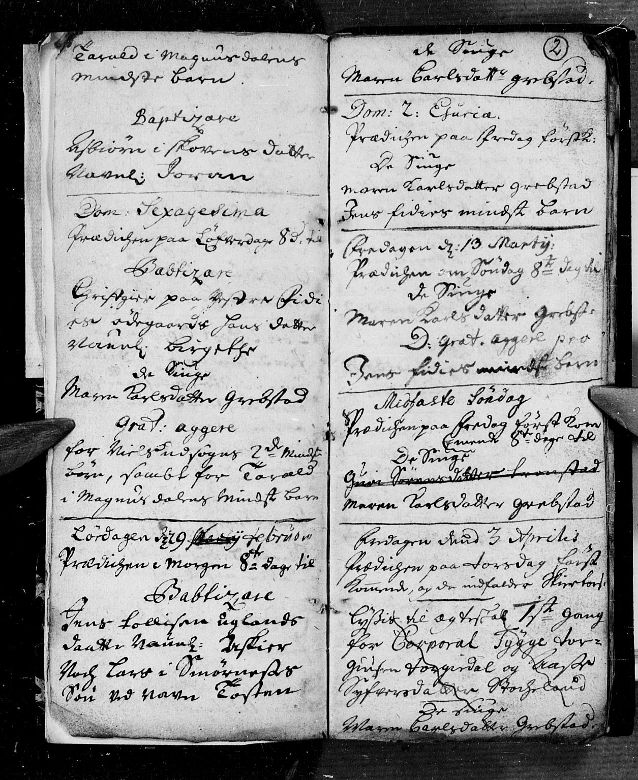 Søgne sokneprestkontor, SAK/1111-0037/F/Fa/Faa/L0001: Parish register (official) no. A 1, 1716-1740, p. 2