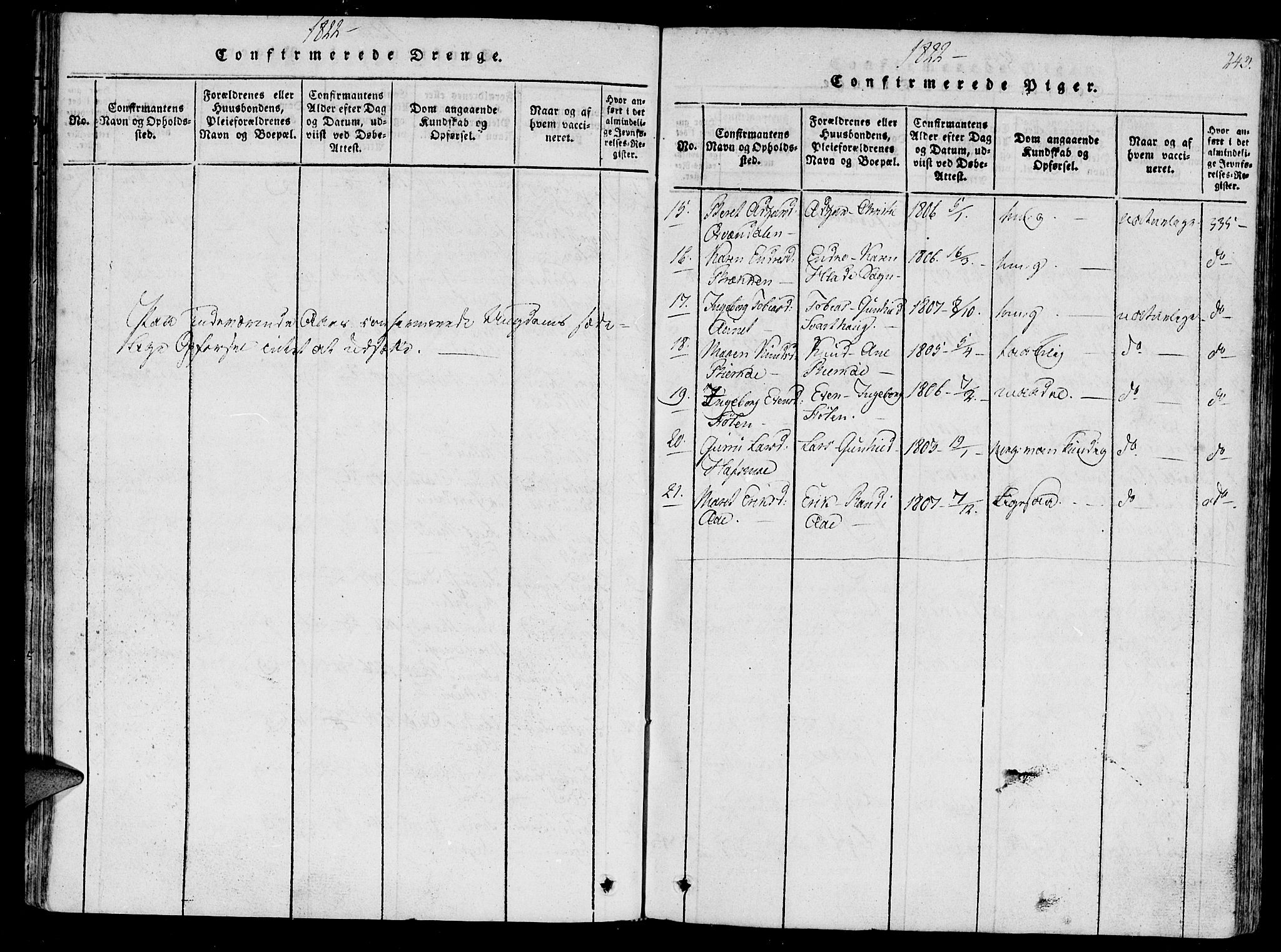Ministerialprotokoller, klokkerbøker og fødselsregistre - Sør-Trøndelag, SAT/A-1456/630/L0491: Parish register (official) no. 630A04, 1818-1830, p. 243