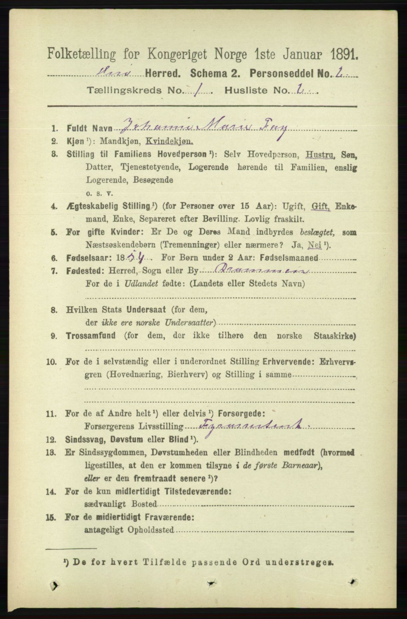 RA, 1891 census for 0922 Hisøy, 1891, p. 128