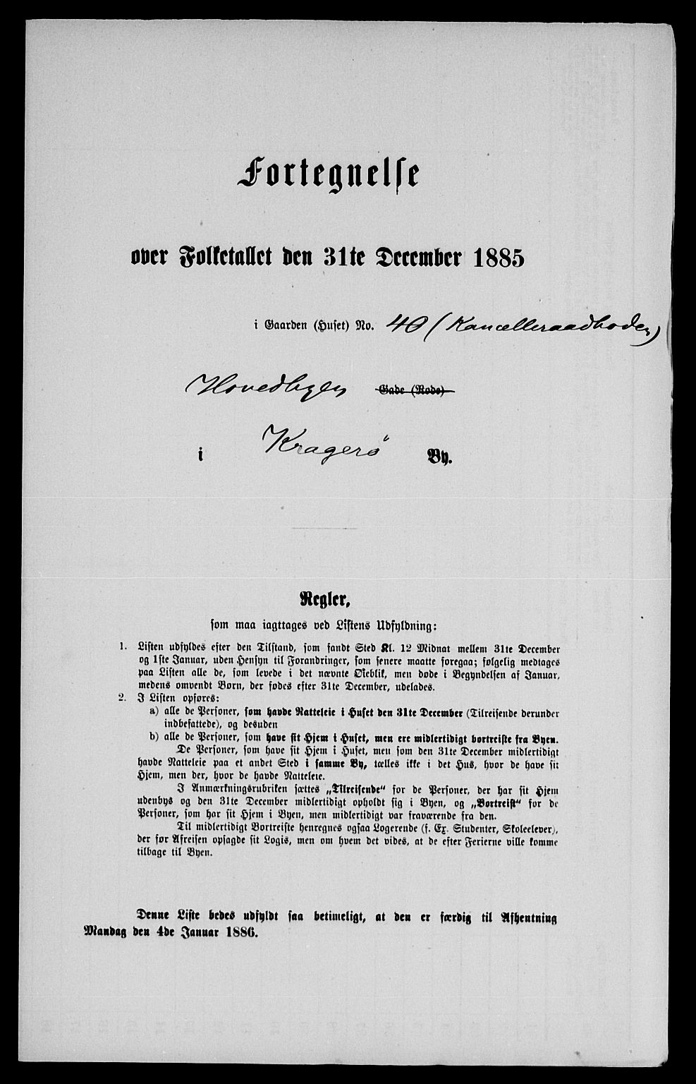 SAKO, 1885 census for 0801 Kragerø, 1885, p. 1104