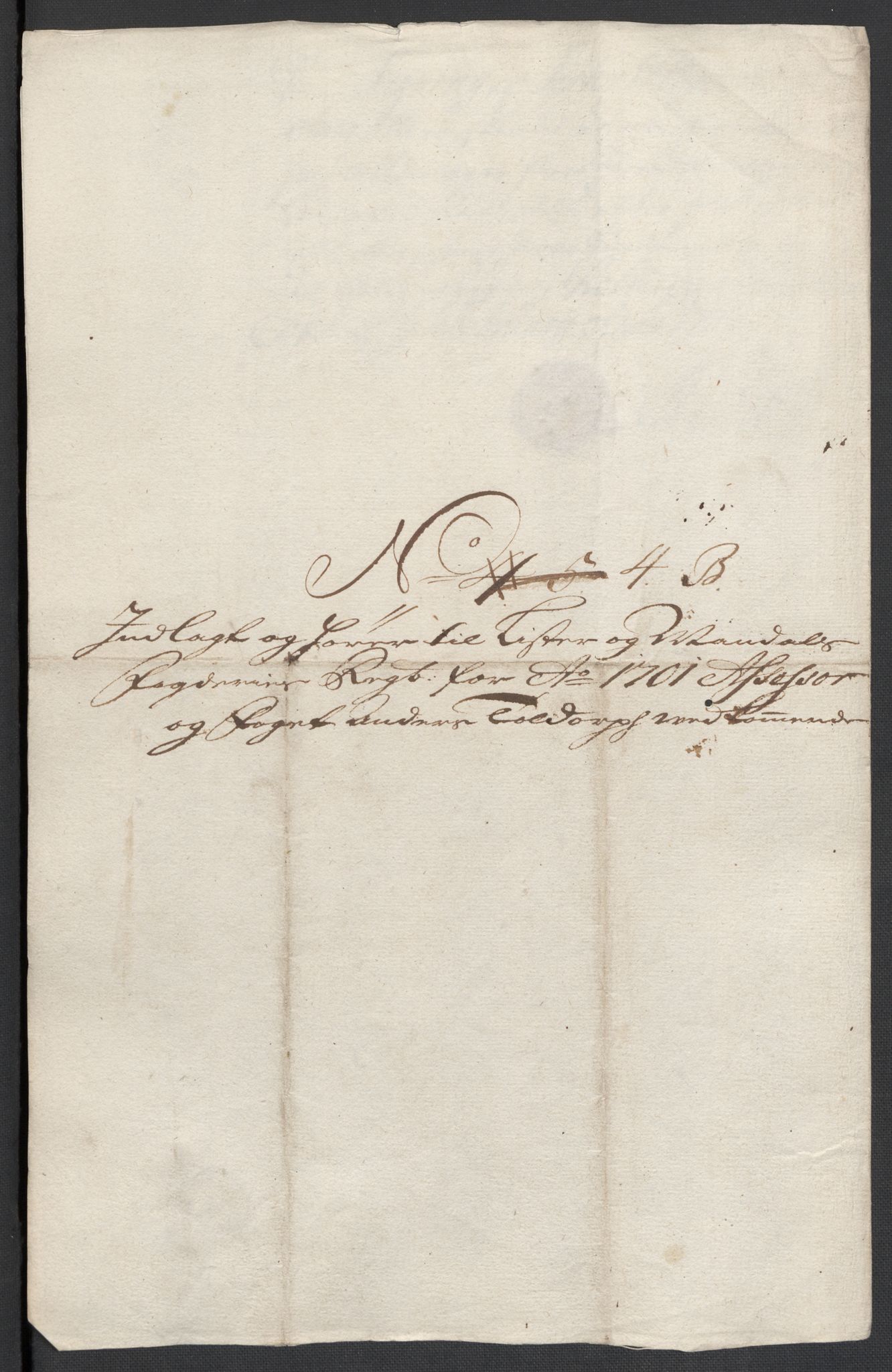 Rentekammeret inntil 1814, Reviderte regnskaper, Fogderegnskap, AV/RA-EA-4092/R43/L2549: Fogderegnskap Lista og Mandal, 1701-1702, p. 64