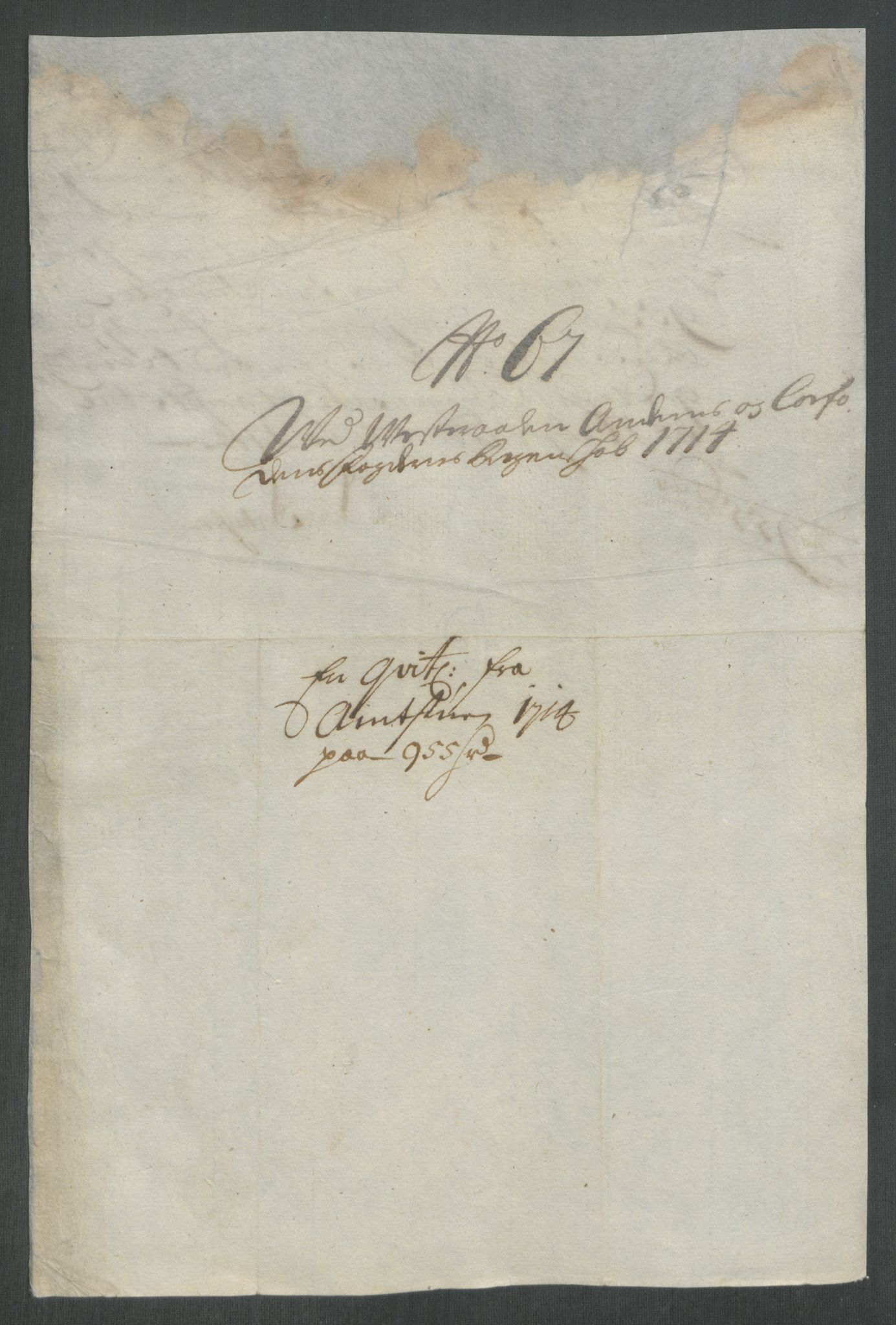 Rentekammeret inntil 1814, Reviderte regnskaper, Fogderegnskap, AV/RA-EA-4092/R67/L4680: Fogderegnskap Vesterålen, Andenes og Lofoten, 1714, p. 299