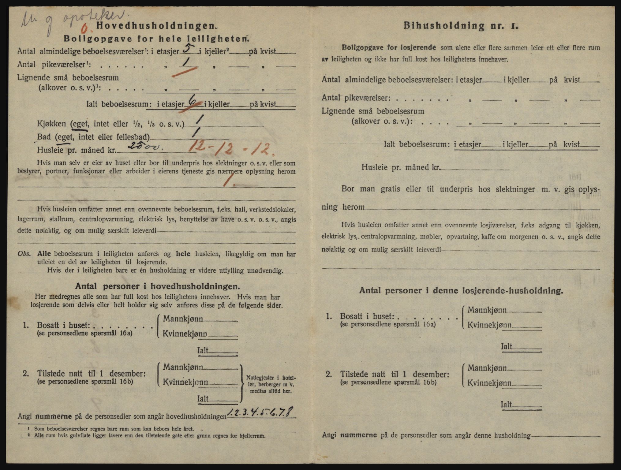 SATØ, 1920 census for Hammerfest, 1920, p. 1461
