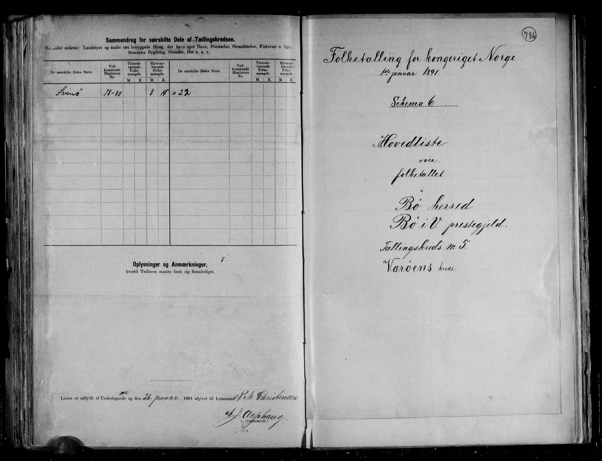 RA, 1891 census for 1867 Bø, 1891, p. 15