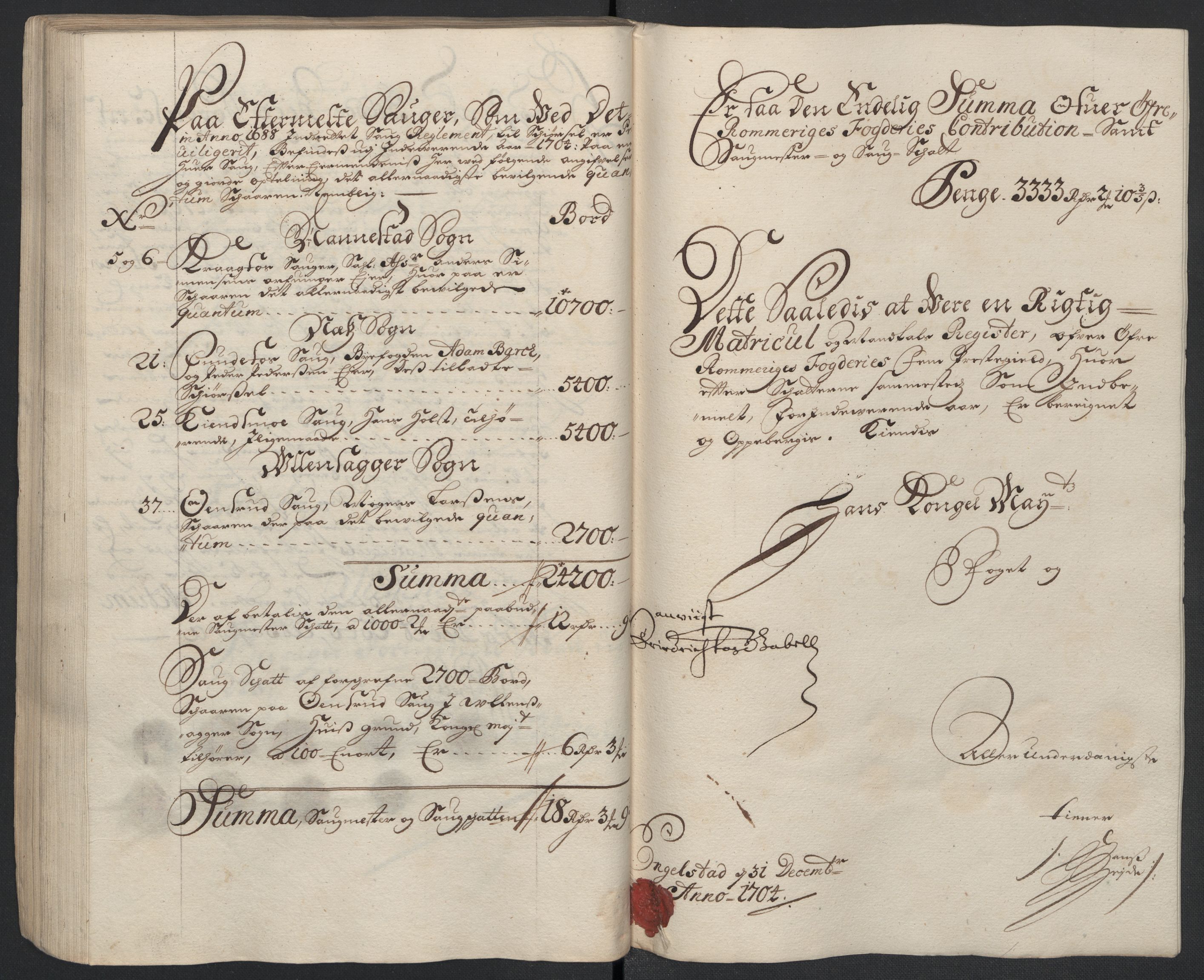 Rentekammeret inntil 1814, Reviderte regnskaper, Fogderegnskap, AV/RA-EA-4092/R12/L0717: Fogderegnskap Øvre Romerike, 1704-1705, p. 152