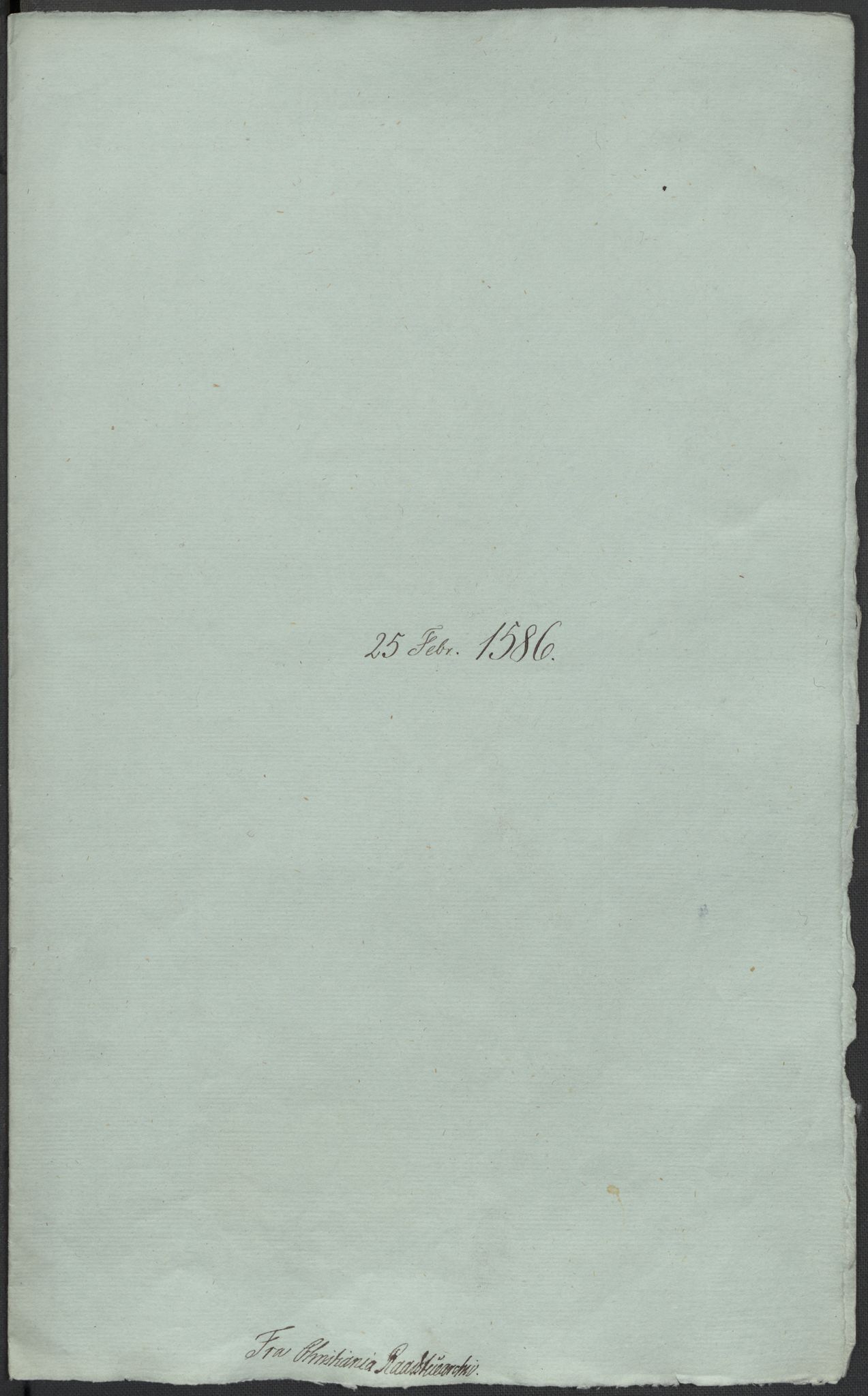 Riksarkivets diplomsamling, RA/EA-5965/F02/L0087: Dokumenter, 1585-1586, p. 58