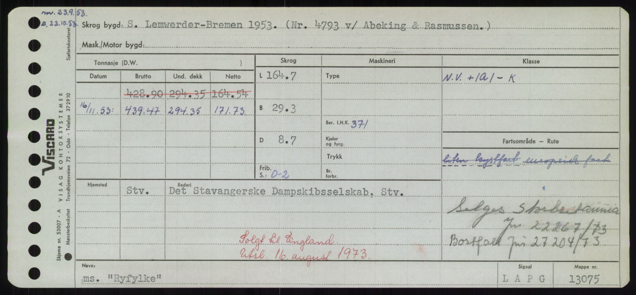 Sjøfartsdirektoratet med forløpere, Skipsmålingen, RA/S-1627/H/Hd/L0031: Fartøy, Rju-Sam, p. 369