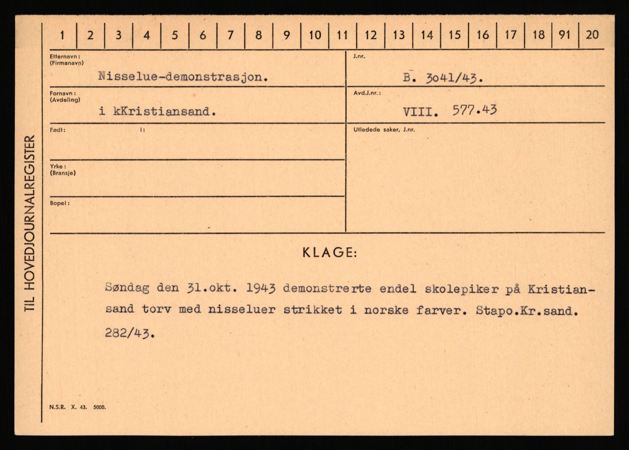 Statspolitiet - Hovedkontoret / Osloavdelingen, AV/RA-S-1329/C/Ca/L0003: Brechan - Eichinger	, 1943-1945, p. 3323