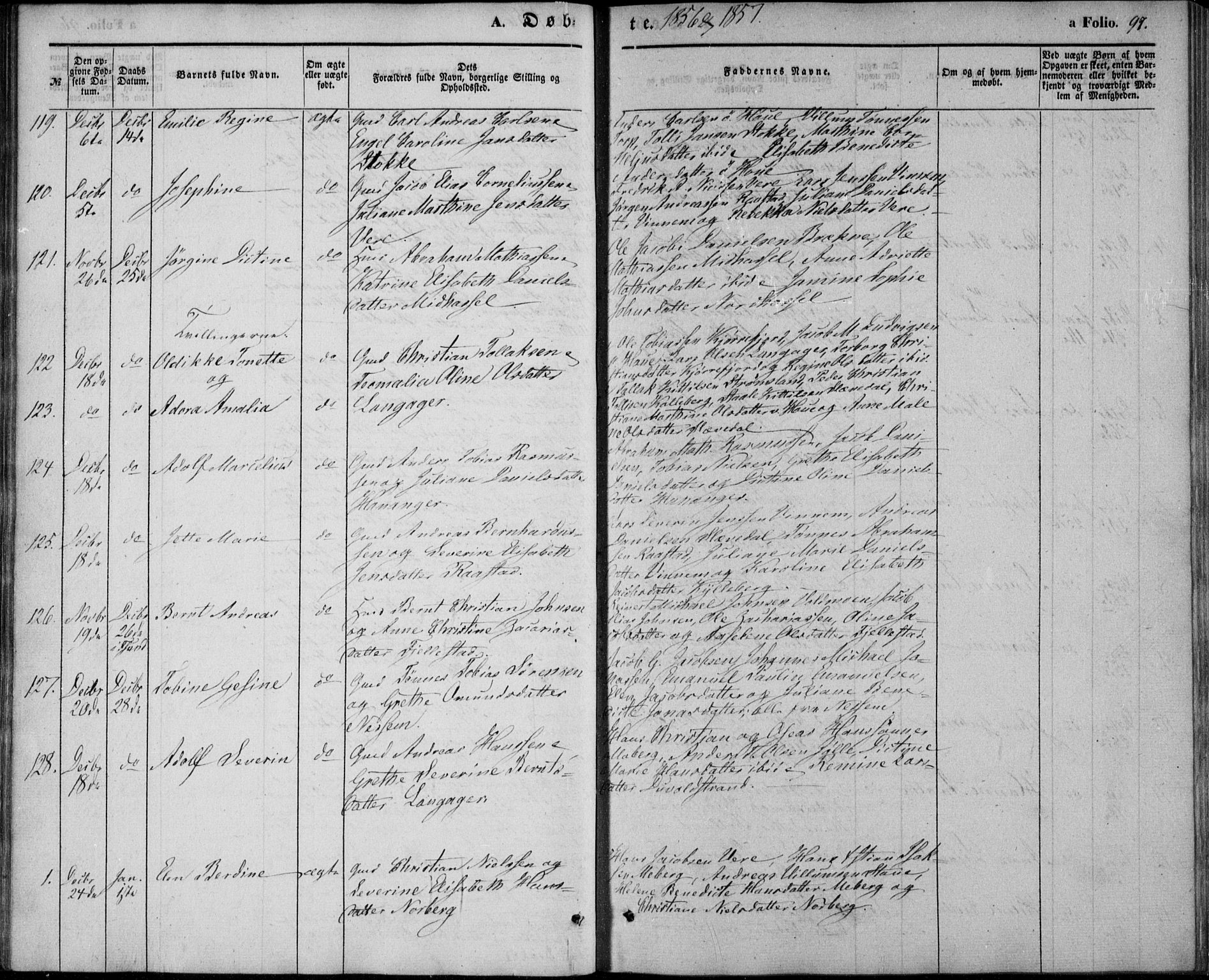 Lista sokneprestkontor, AV/SAK-1111-0027/F/Fb/L0002: Parish register (copy) no. B 2, 1847-1862, p. 98