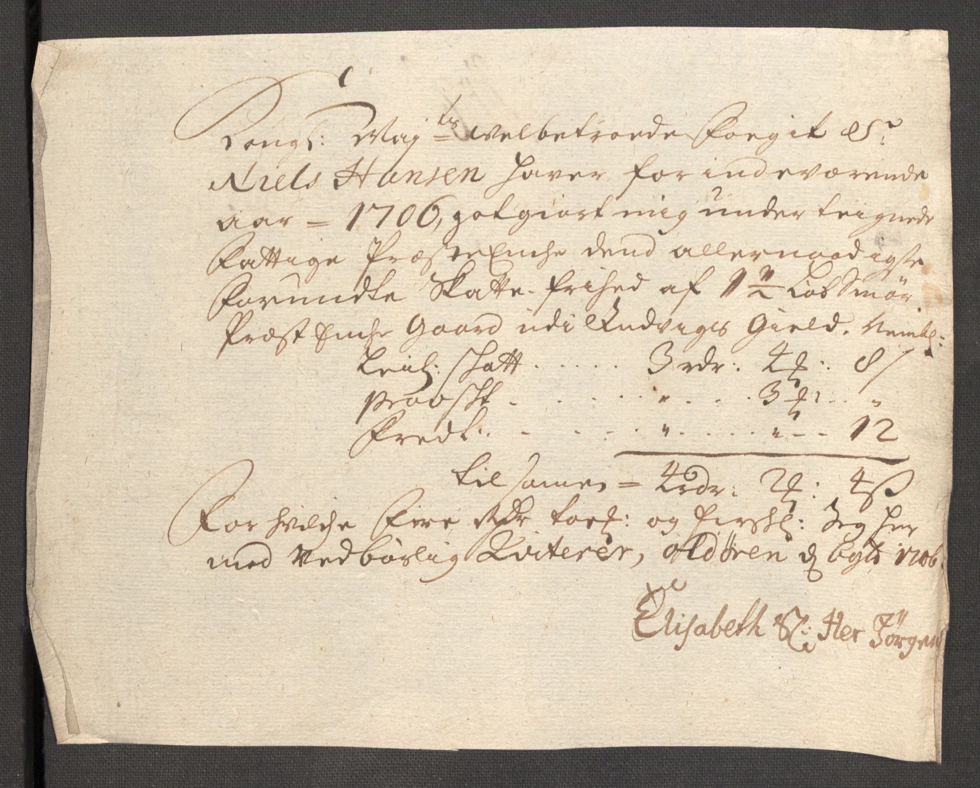 Rentekammeret inntil 1814, Reviderte regnskaper, Fogderegnskap, AV/RA-EA-4092/R53/L3430: Fogderegnskap Sunn- og Nordfjord, 1706-1707, p. 178