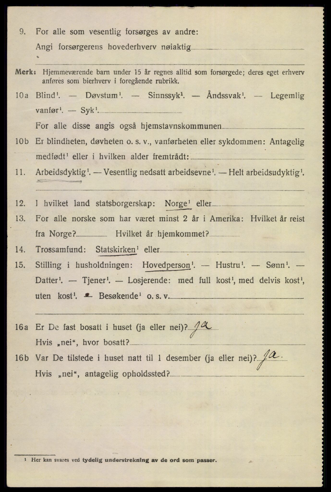 SAKO, 1920 census for Kongsberg, 1920, p. 6797