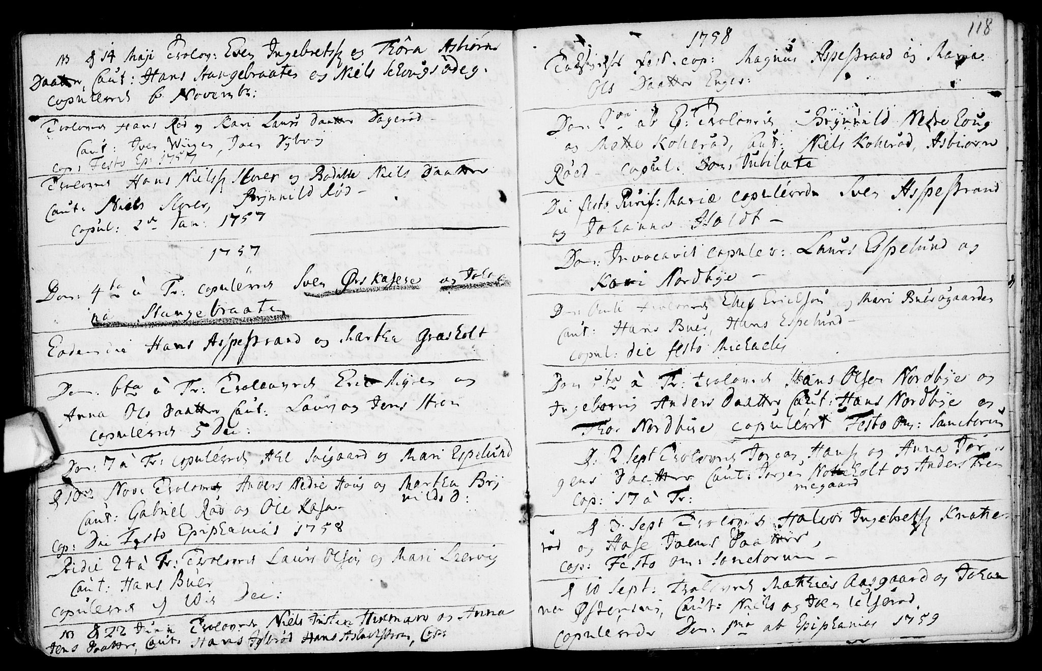 Aremark prestekontor Kirkebøker, SAO/A-10899/F/Fa/L0003: Parish register (official) no. I 3, 1745-1795, p. 118