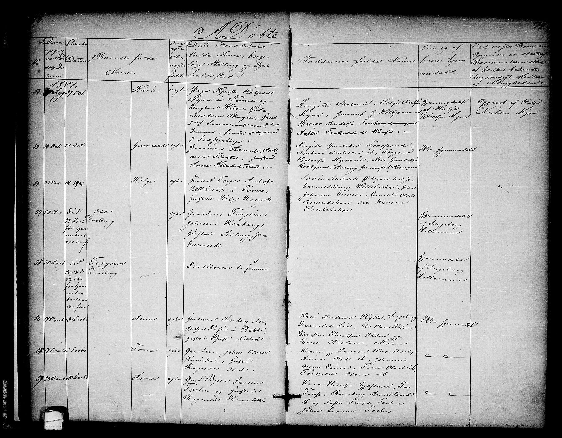 Heddal kirkebøker, SAKO/A-268/G/Ga/L0001: Parish register (copy) no. I 1, 1866-1878, p. 78-79