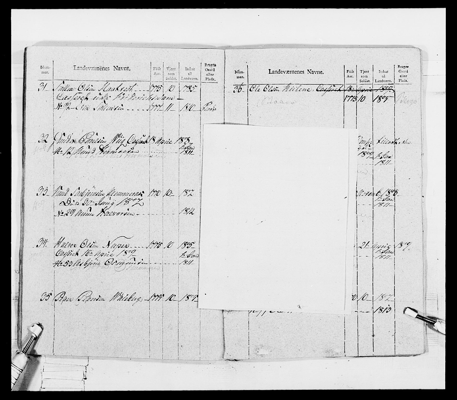 Generalitets- og kommissariatskollegiet, Det kongelige norske kommissariatskollegium, AV/RA-EA-5420/E/Eh/L0116: Telemarkske nasjonale infanteriregiment, 1810, p. 443