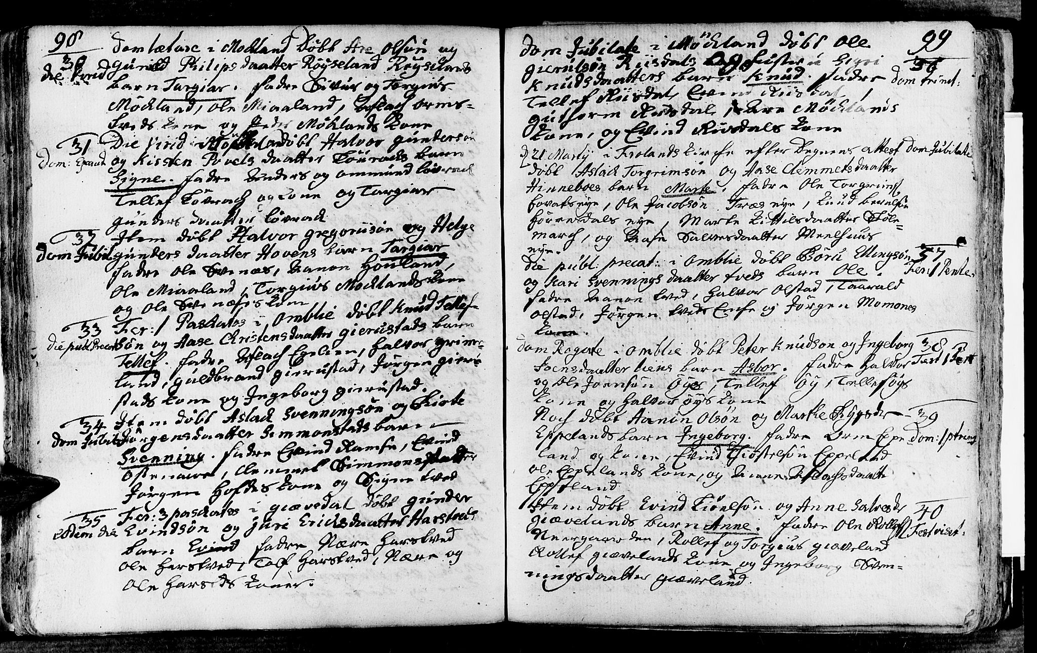 Åmli sokneprestkontor, AV/SAK-1111-0050/F/Fa/Fac/L0003: Parish register (official) no. A 3, 1756-1775, p. 98-99