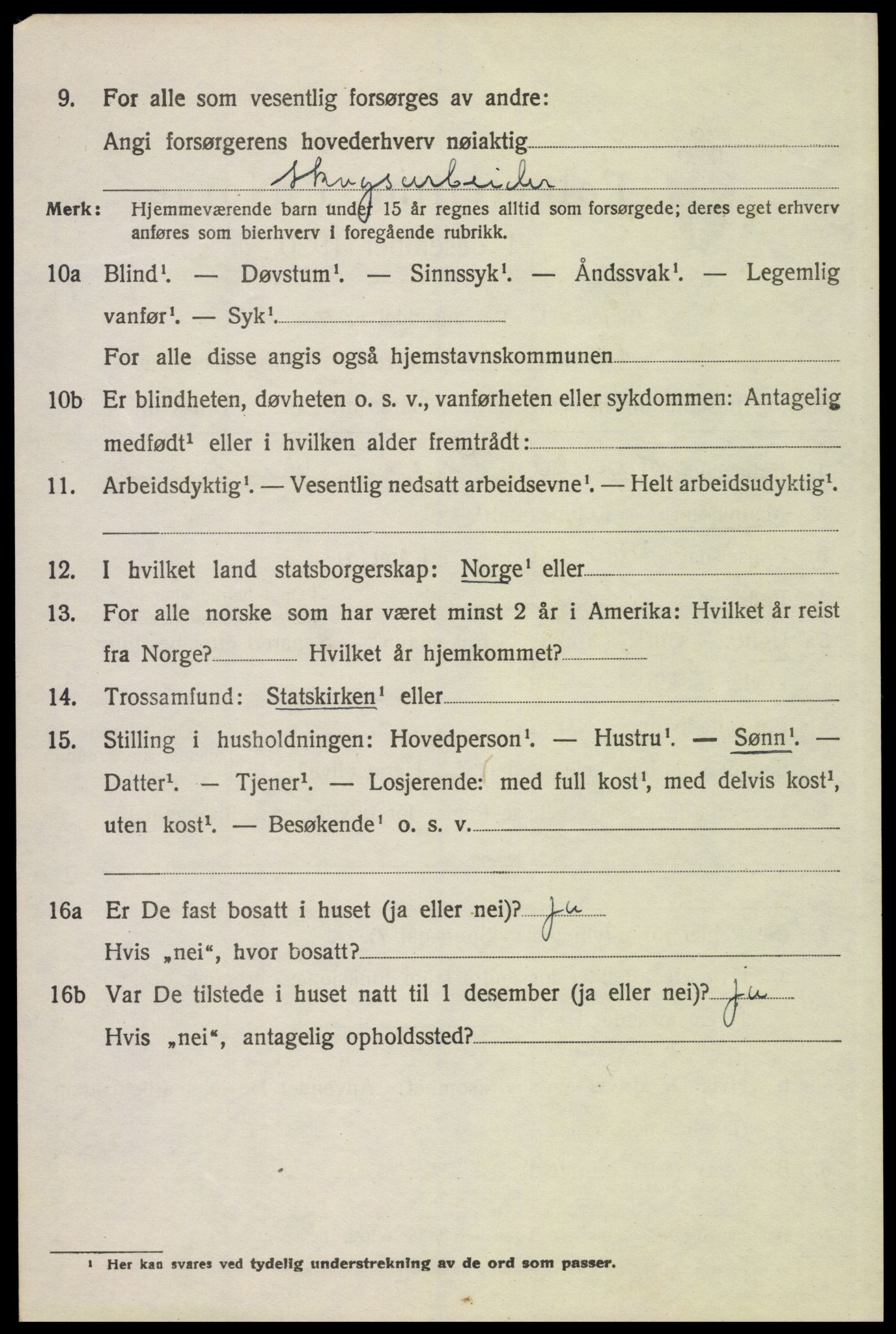 SAH, 1920 census for Grue, 1920, p. 4318