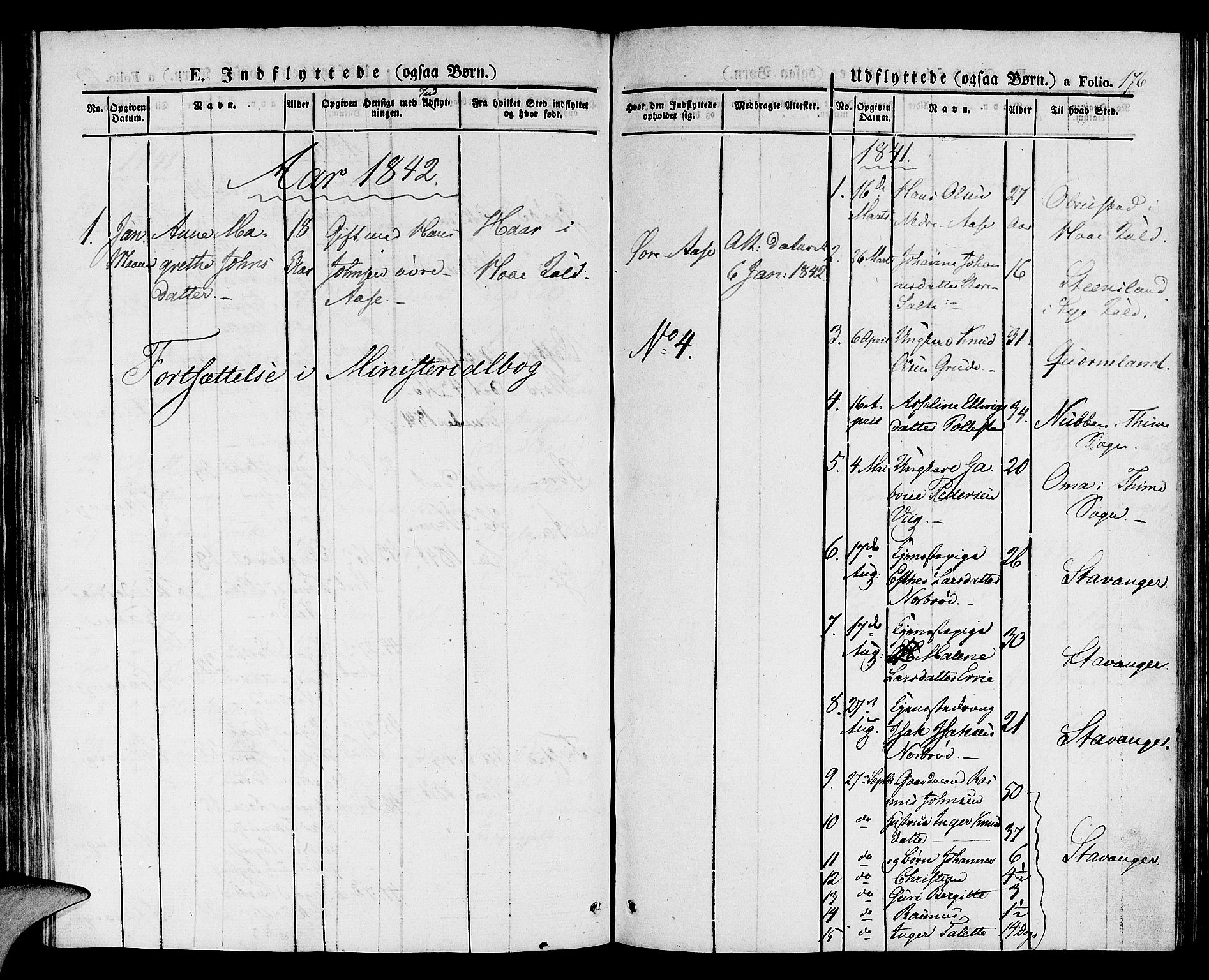 Klepp sokneprestkontor, AV/SAST-A-101803/001/3/30BA/L0003: Parish register (official) no. A 3, 1833-1842, p. 176