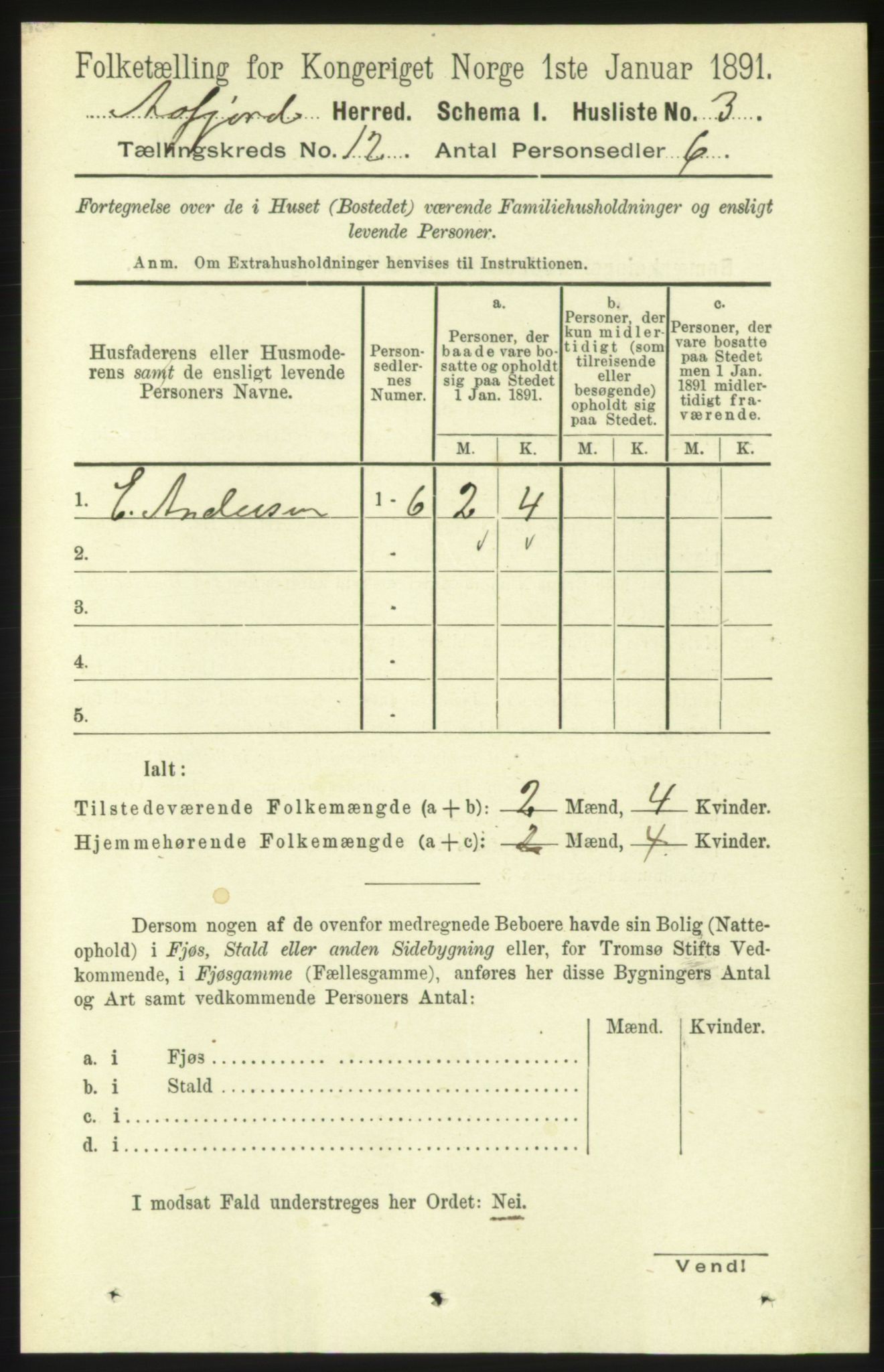 RA, 1891 census for 1630 Åfjord, 1891, p. 3689