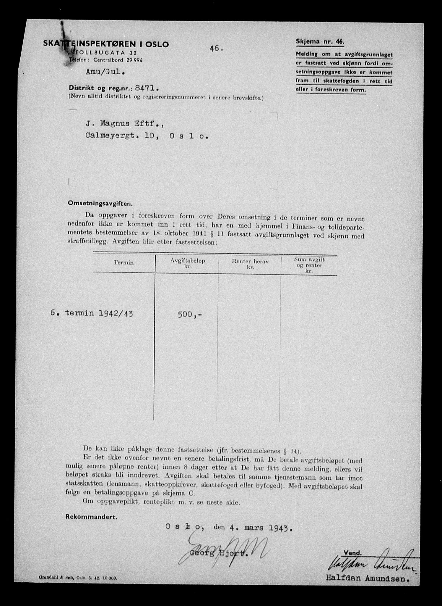 Justisdepartementet, Tilbakeføringskontoret for inndratte formuer, RA/S-1564/H/Hc/Hcc/L0961: --, 1945-1947, p. 445