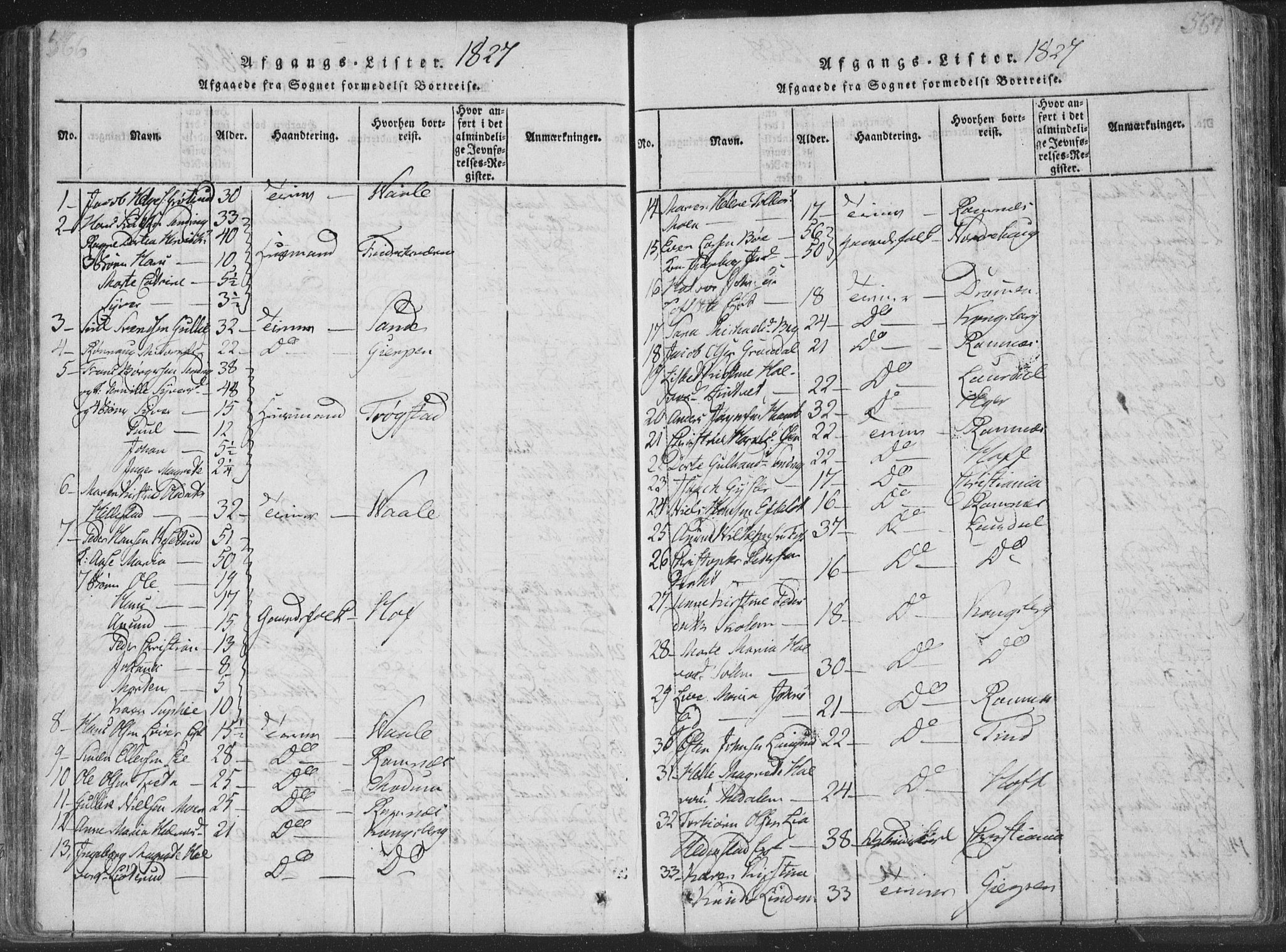 Sandsvær kirkebøker, SAKO/A-244/F/Fa/L0004: Parish register (official) no. I 4, 1817-1839, p. 566-567