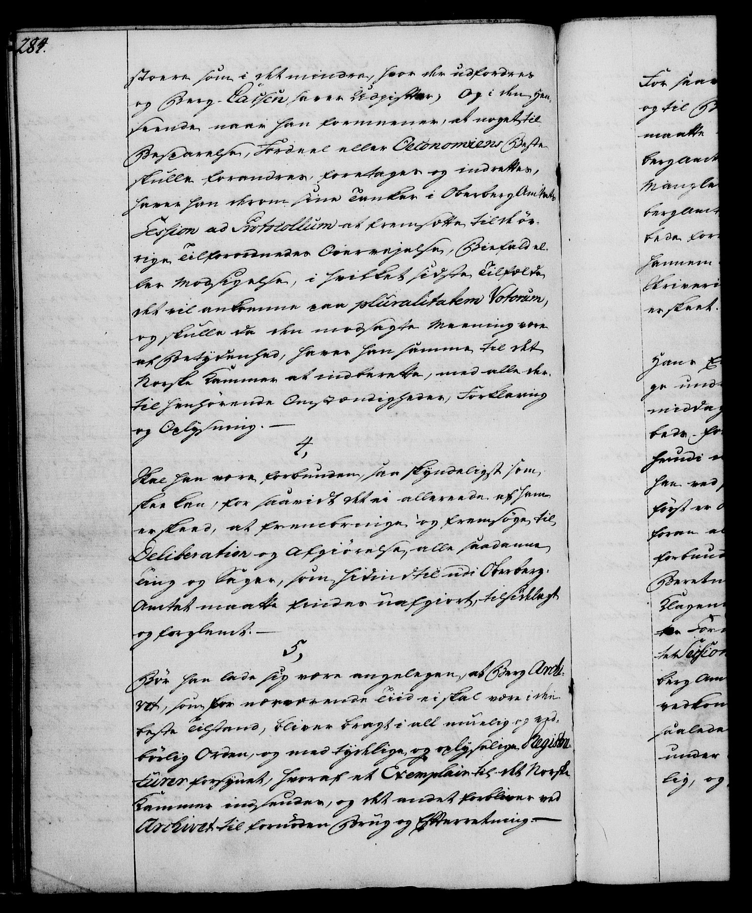 Rentekammeret, Kammerkanselliet, RA/EA-3111/G/Gg/Ggi/L0003: Norsk instruksjonsprotokoll med register (merket RK 53.36), 1751-1775, p. 284