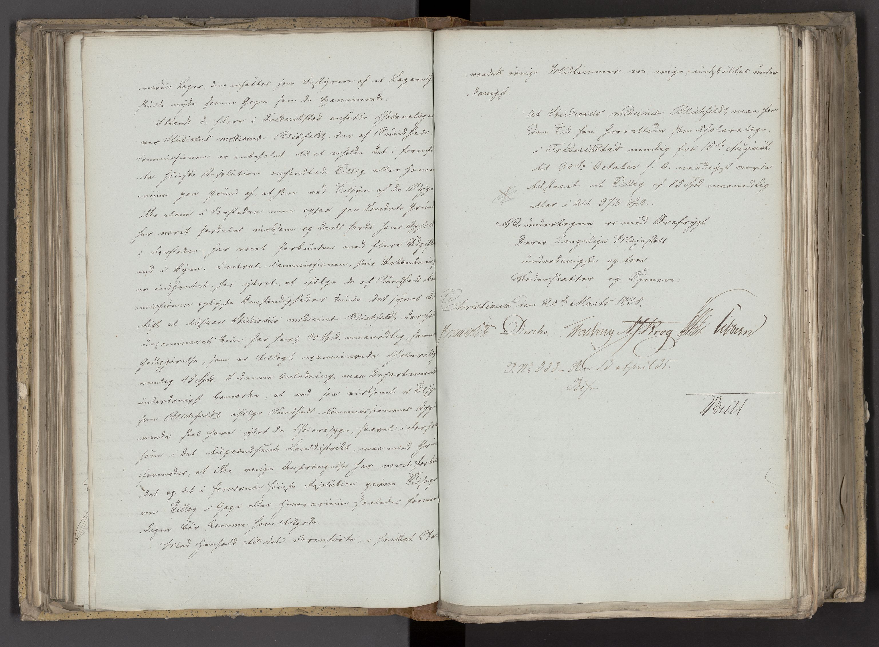 Statsrådsavdelingen i Stockholm, AV/RA-S-1003/D/Da/L0098: Regjeringsinnstillinger nr. 5461-5649, 1835