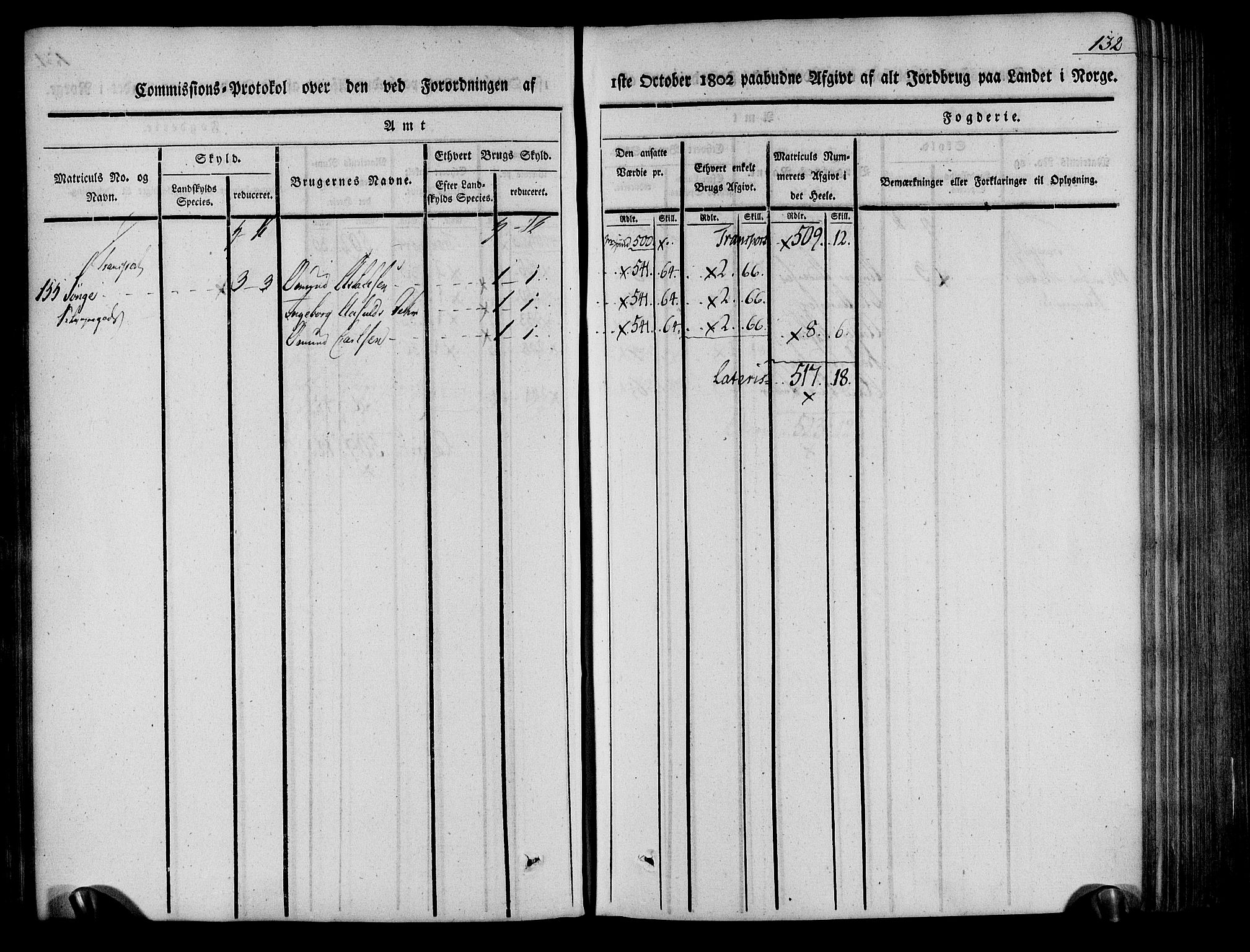 Rentekammeret inntil 1814, Realistisk ordnet avdeling, RA/EA-4070/N/Ne/Nea/L0078: Nedenes fogderi. Kommisjonsprotokoll "Nr. 1", for Sand og Bringsvær skipreider, 1803, p. 134