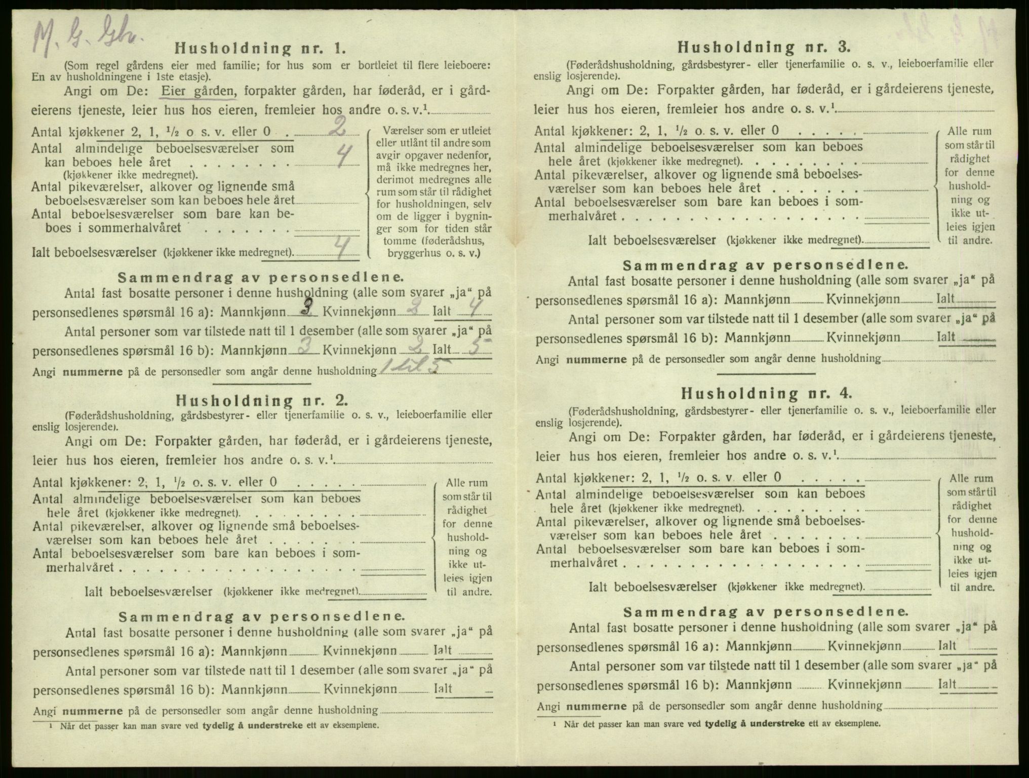 SAKO, 1920 census for Sem, 1920, p. 2087