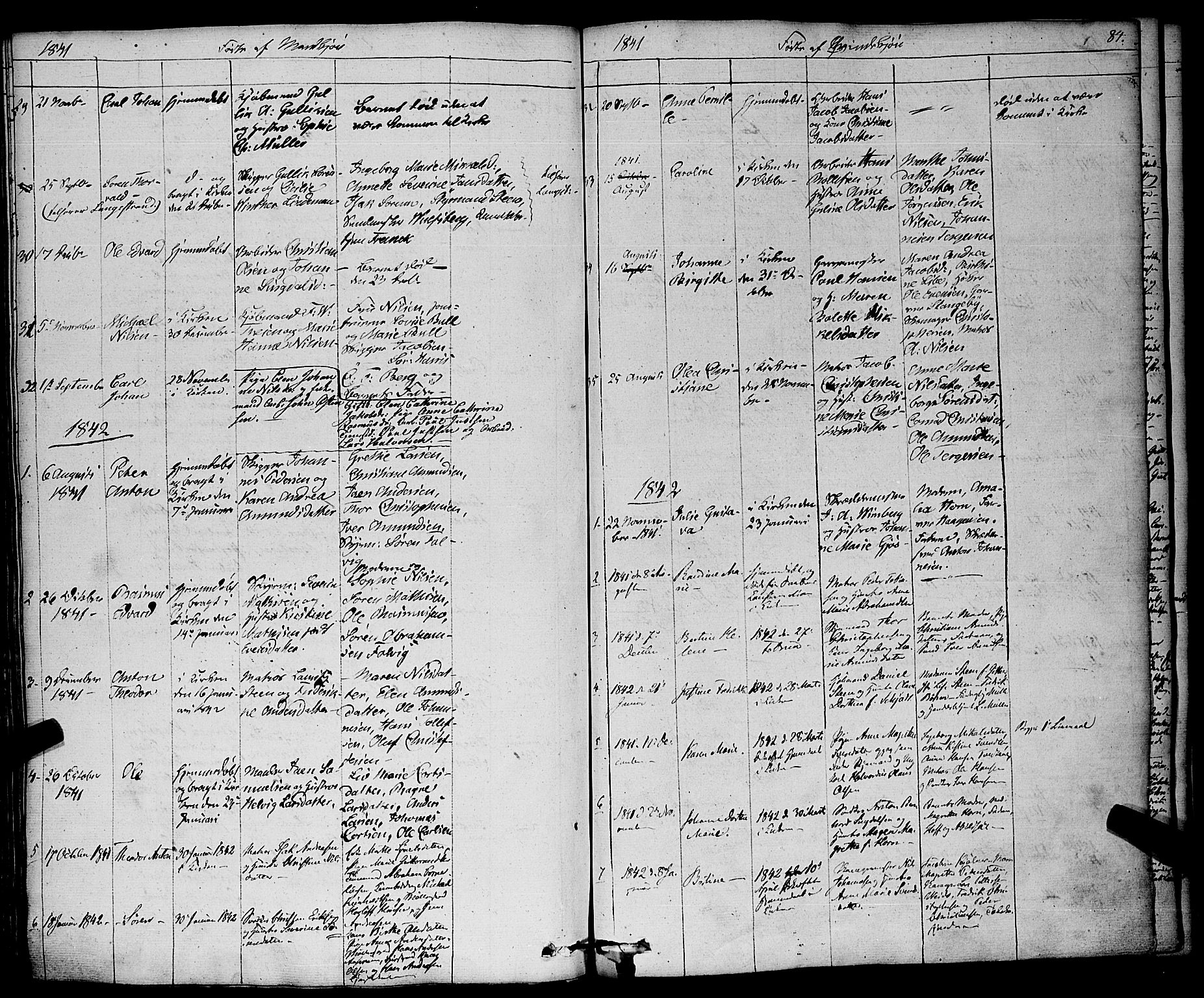 Larvik kirkebøker, AV/SAKO-A-352/F/Fa/L0002: Parish register (official) no. I 2, 1825-1847, p. 84