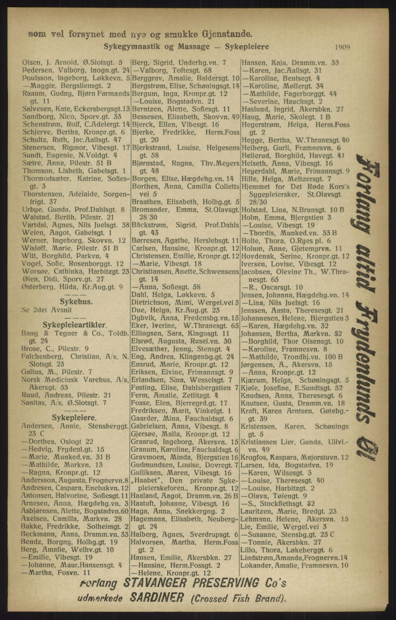 Kristiania/Oslo adressebok, PUBL/-, 1915, p. 1909