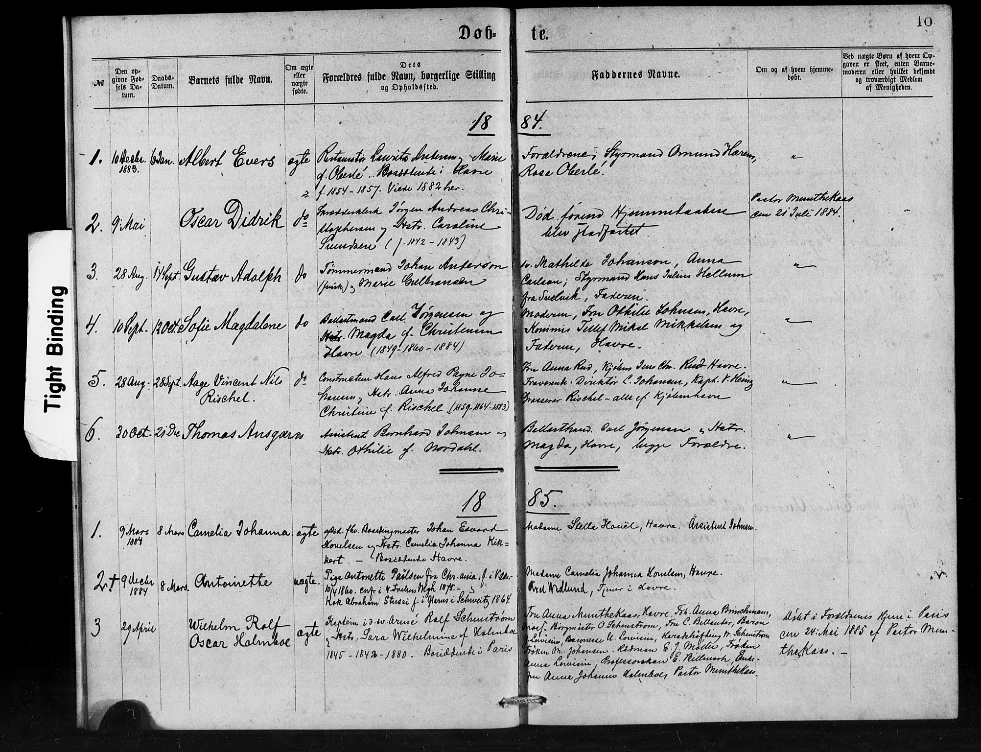 Den norske sjømannsmisjon i utlandet / Franske havner, SAB/SAB/PA-0108/H/Ha/Haa/L0001: Parish register (official) no. A 1, 1873-1889, p. 10