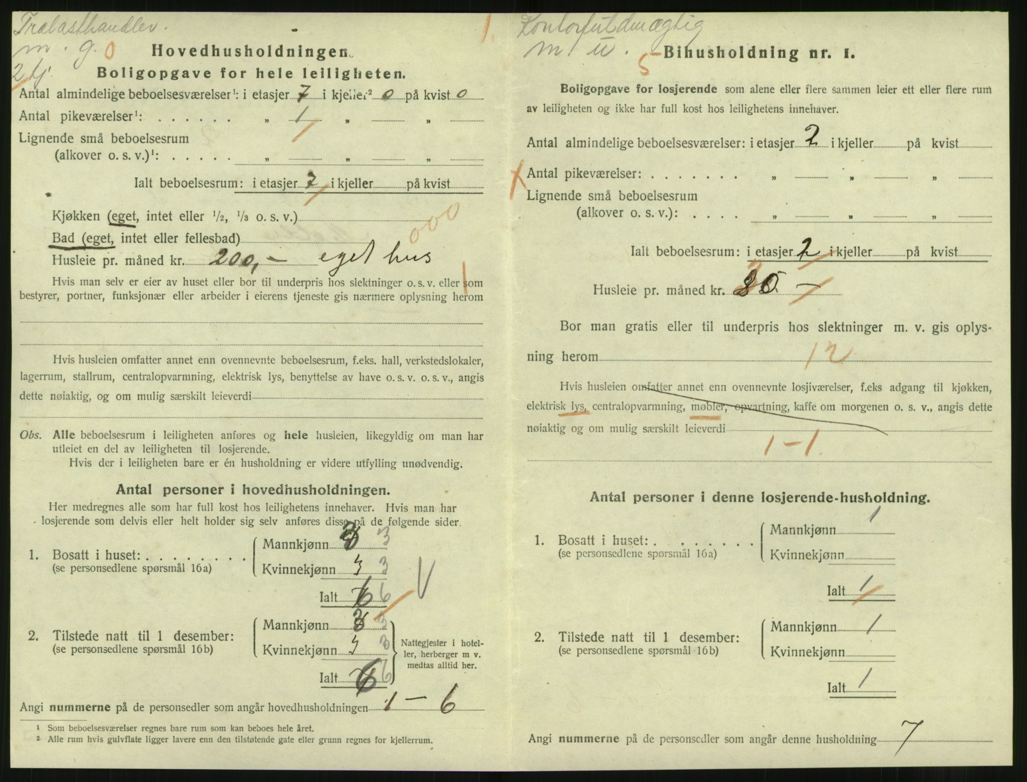 SAT, 1920 census for Molde, 1920, p. 1890