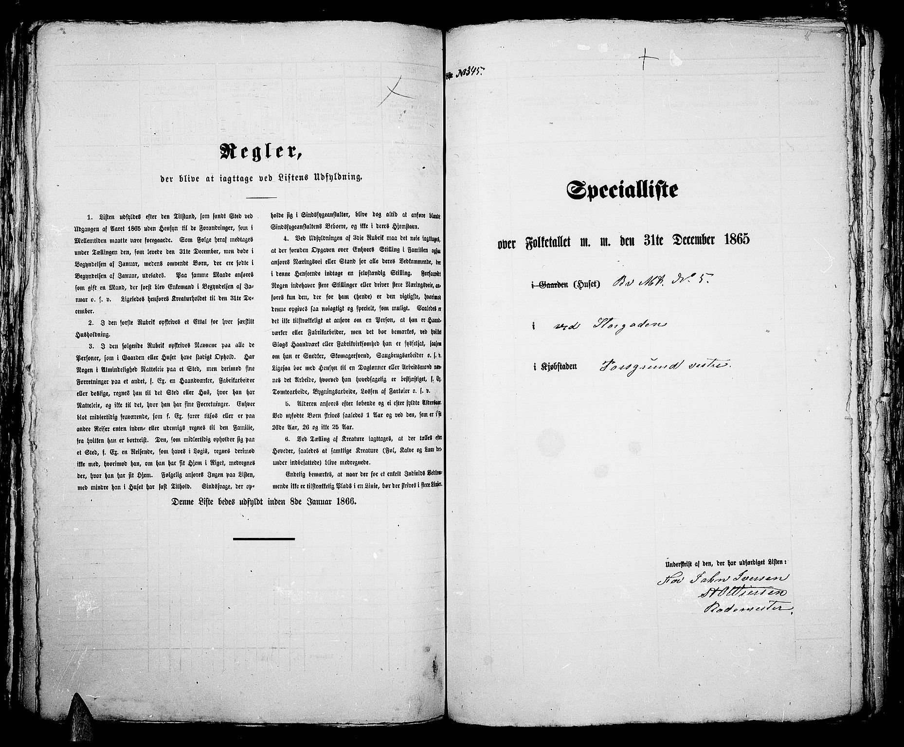 RA, 1865 census for Porsgrunn, 1865, p. 706