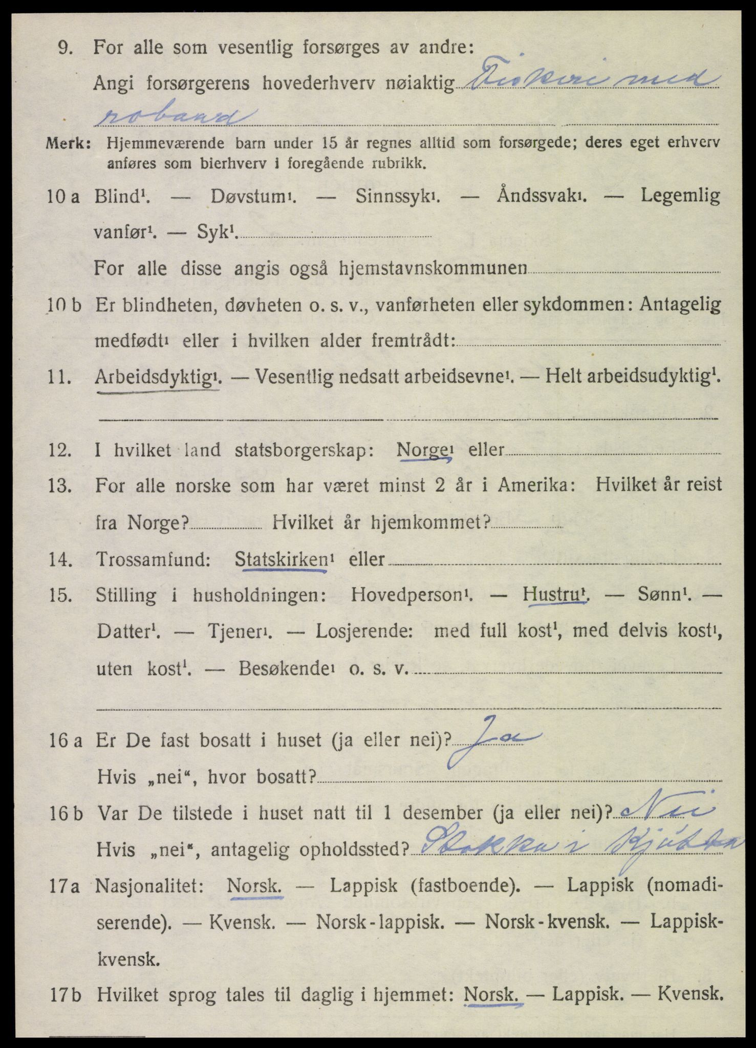 SAT, 1920 census for Vega, 1920, p. 5728