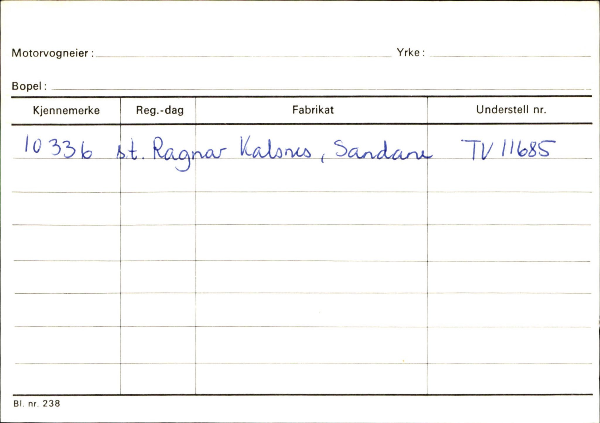 Statens vegvesen, Sogn og Fjordane vegkontor, AV/SAB-A-5301/4/F/L0130: Eigarregister Eid T-Å. Høyanger A-O, 1945-1975, p. 1026