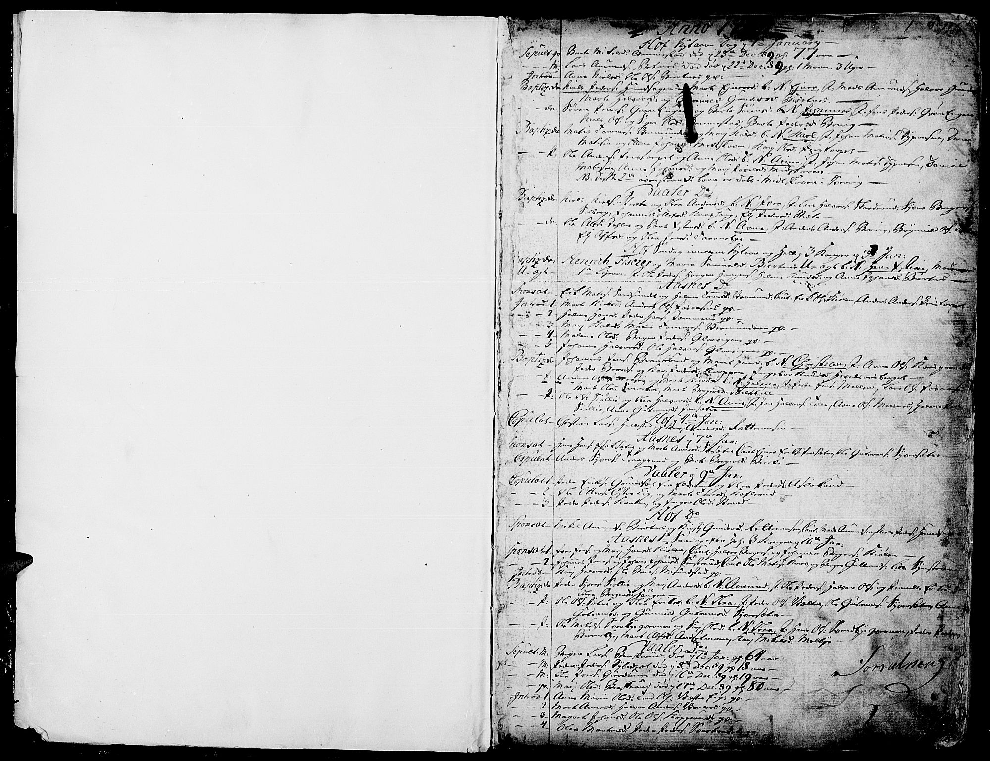 Hof prestekontor, SAH/PREST-038/H/Ha/Haa/L0004: Parish register (official) no. 4, 1790-1815, p. 0-1